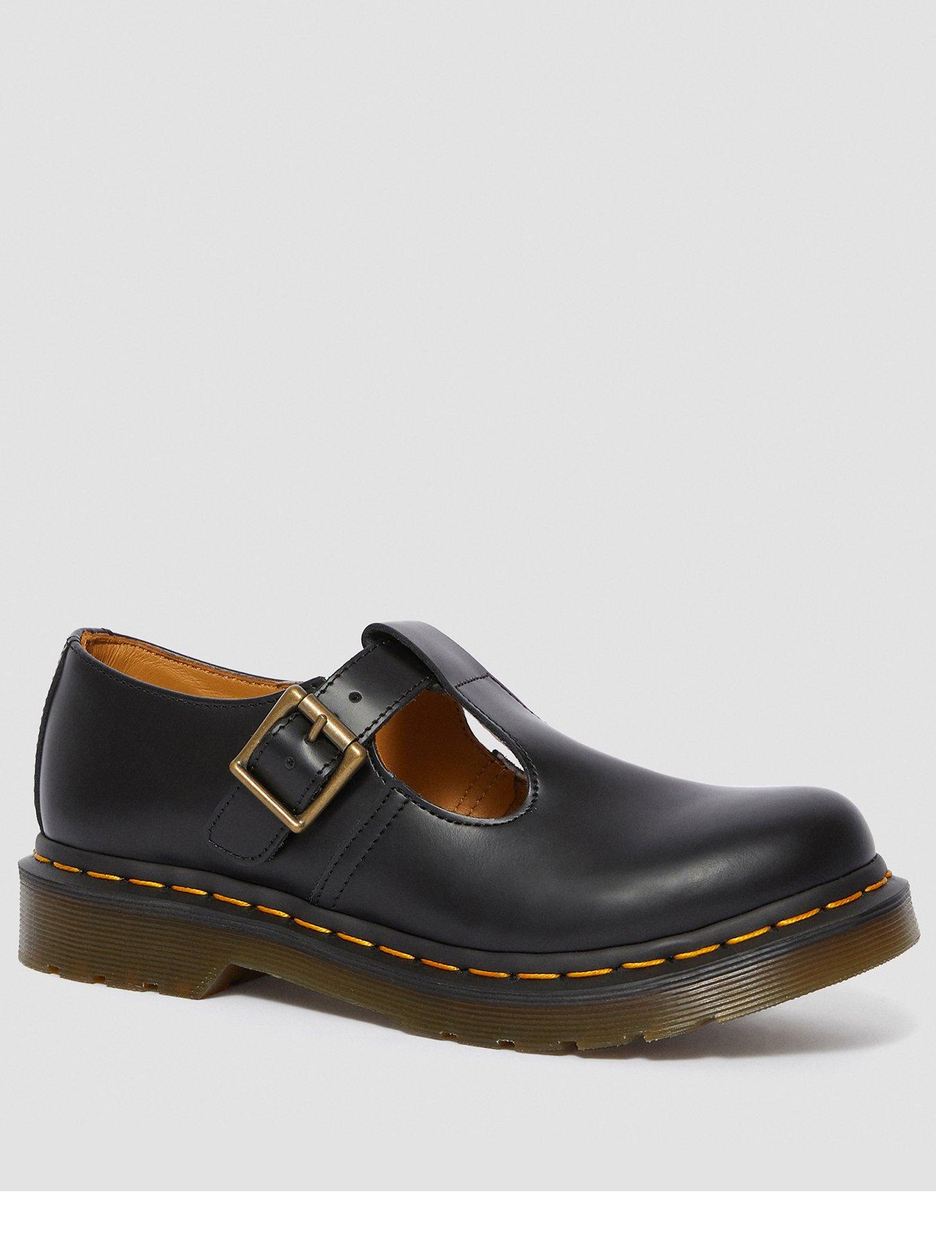 dr martens polley t bar flat shoe