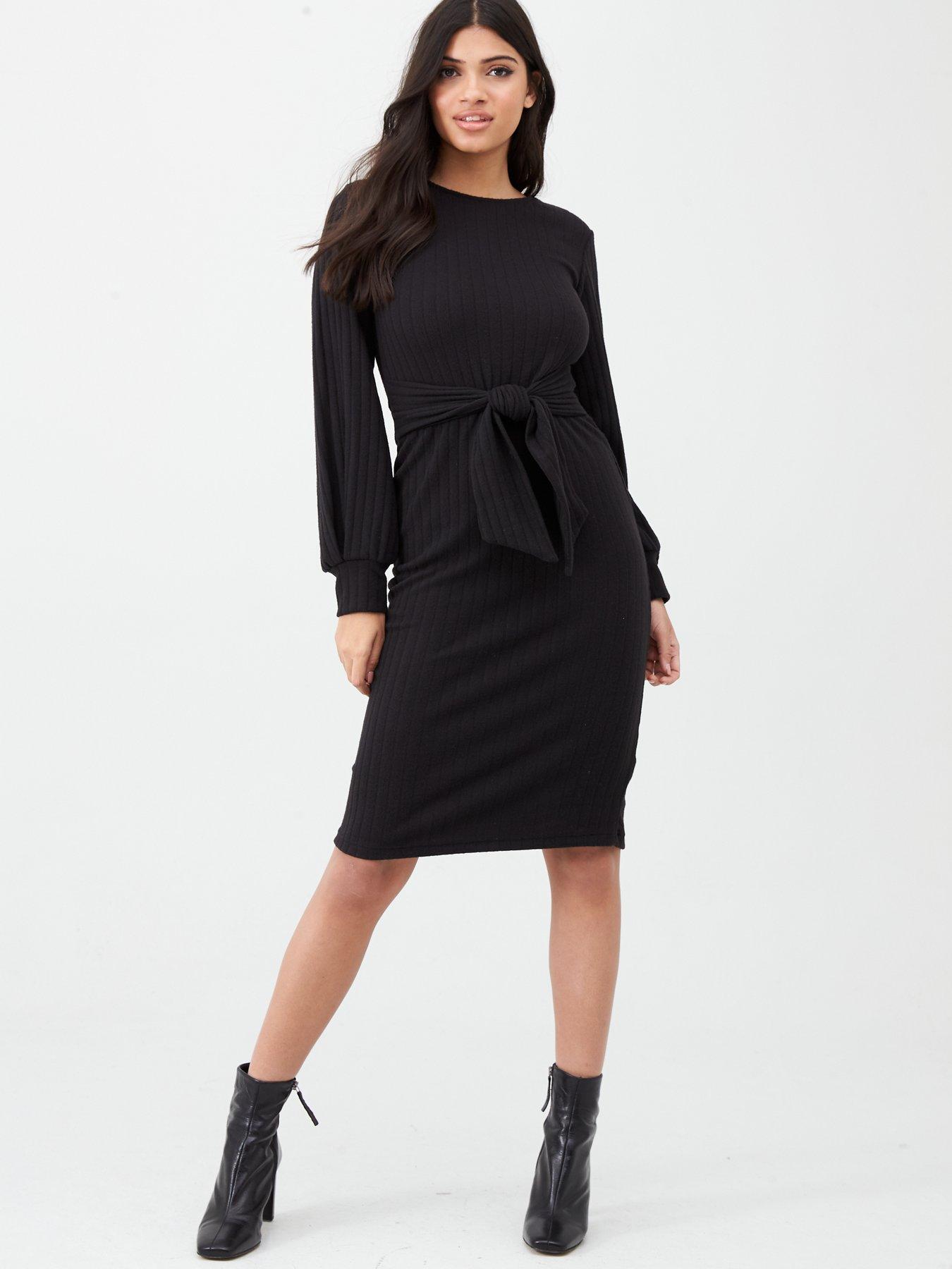 river island ribbed midi dress