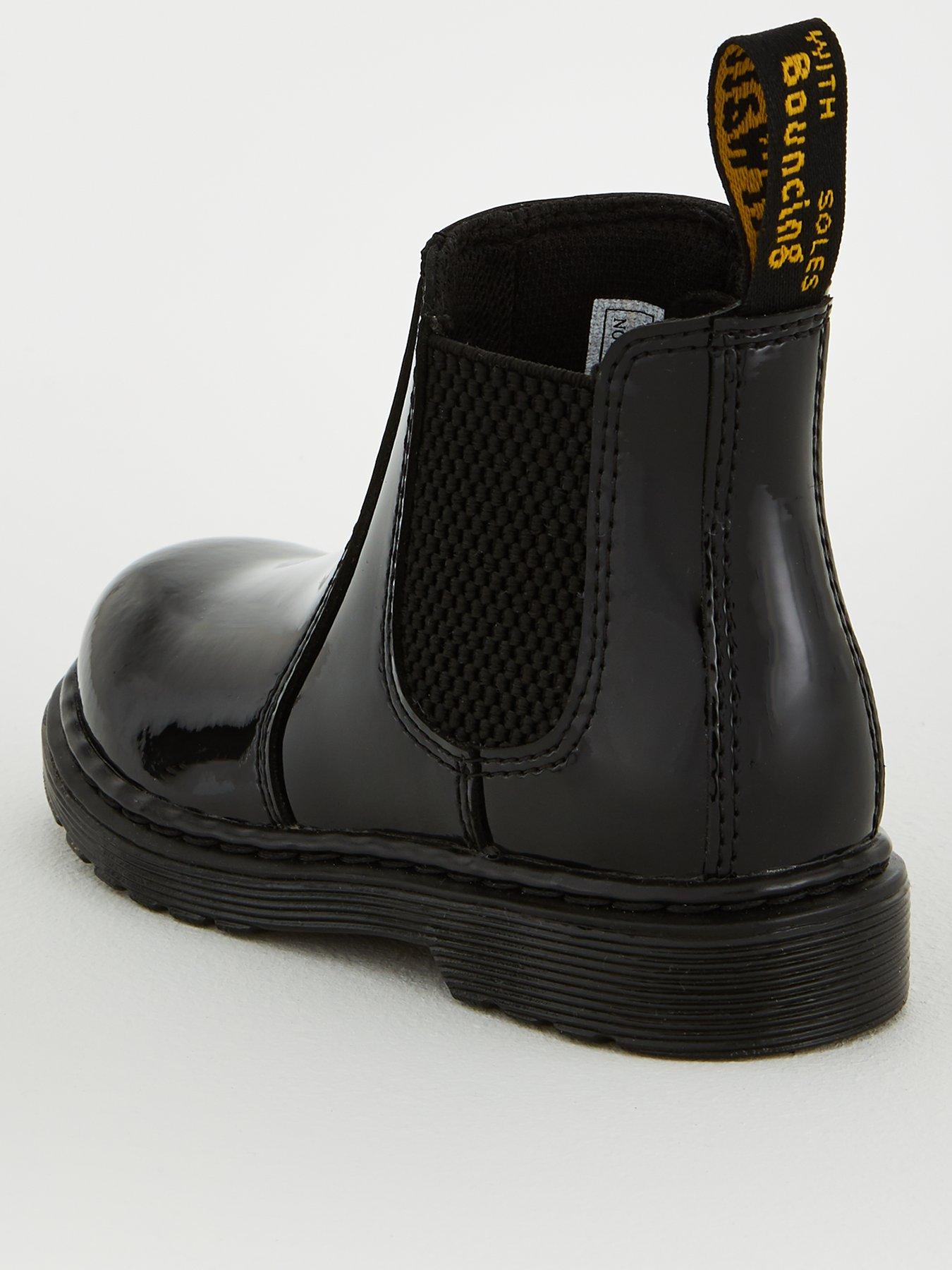 black patent chelsea boots uk