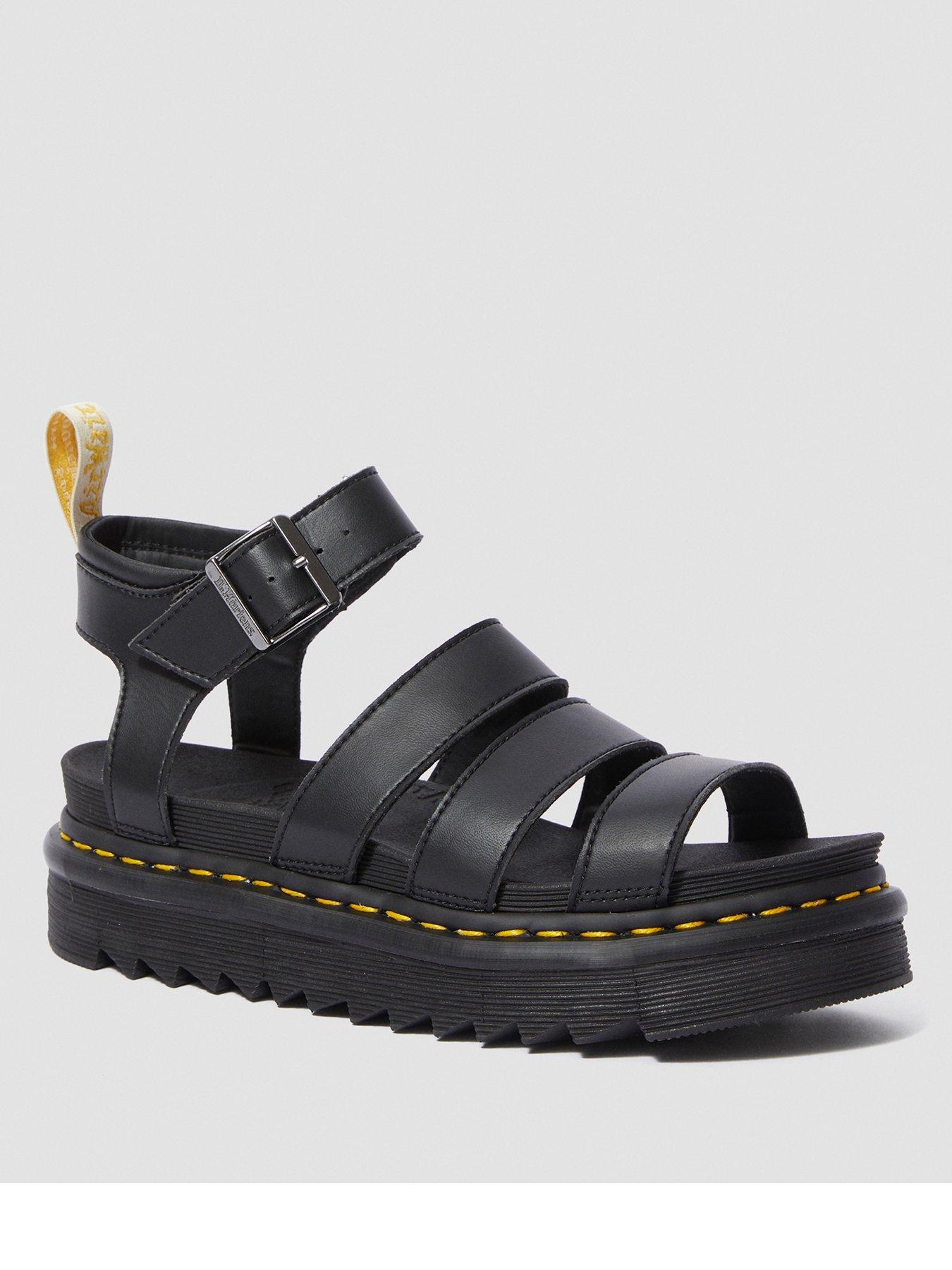 silver doc marten sandals