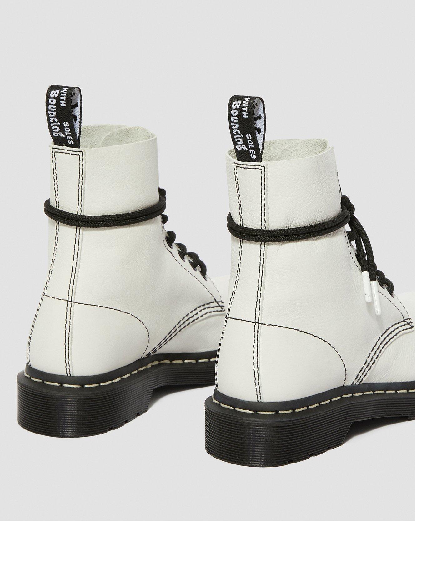 white dr martens size 8