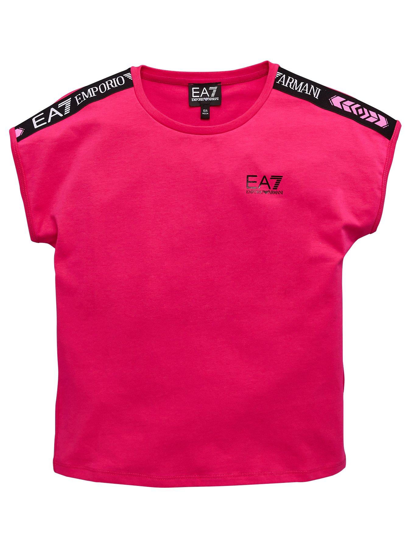 Ea7 Emporio Armani Girls Short Sleeve Logo Tape T-Shirt review