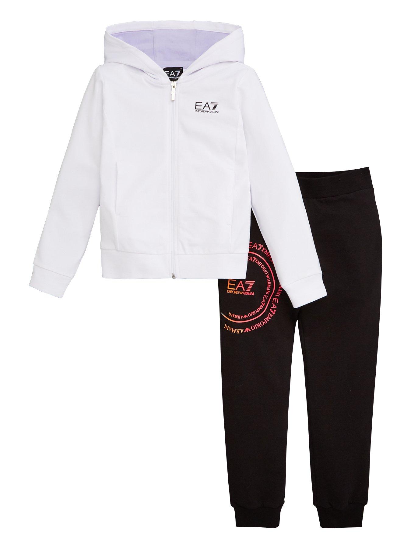 girls ea7 tracksuit