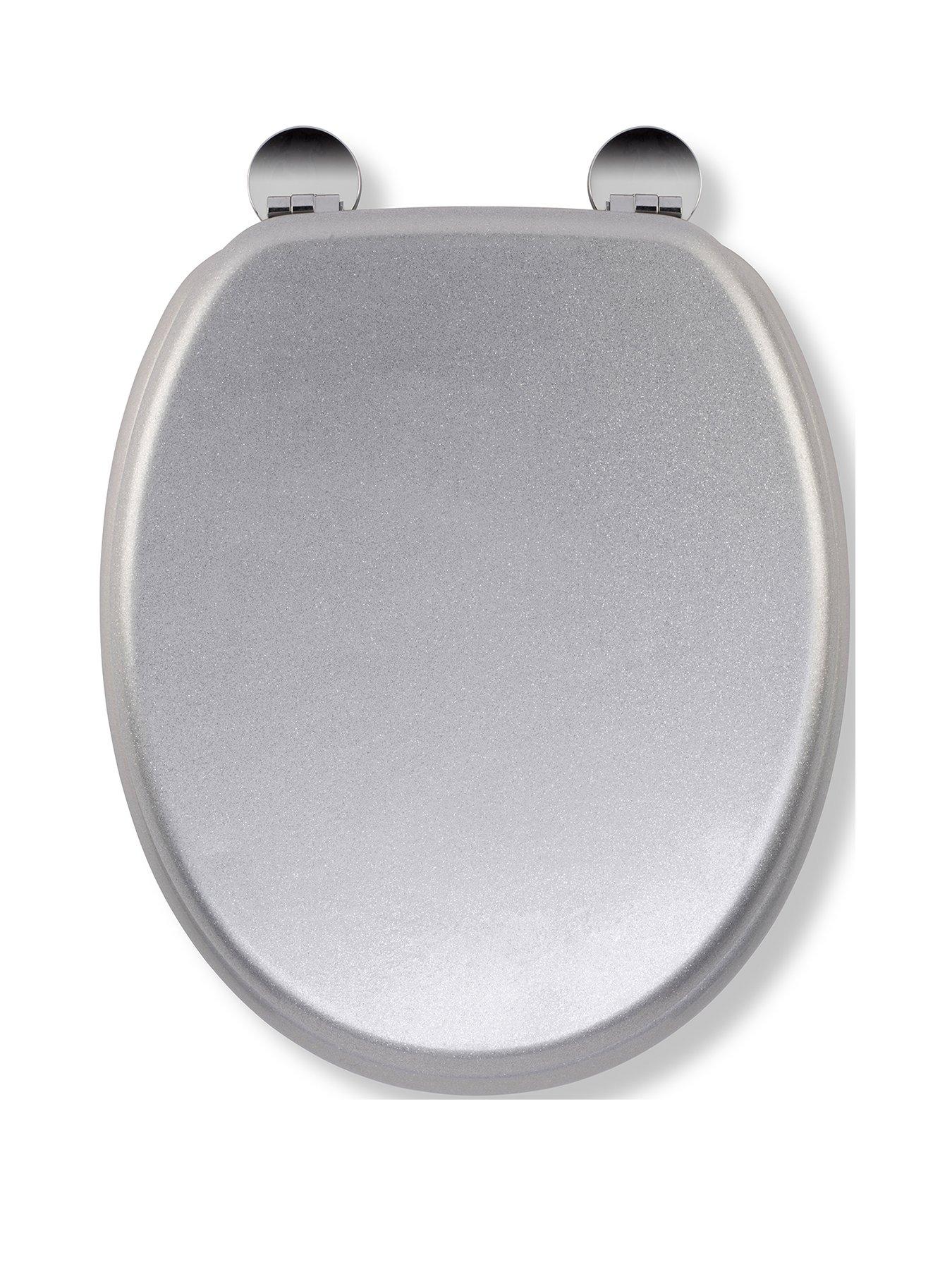 undefined Silver Quartz Flexi-Fix Toilet Seat