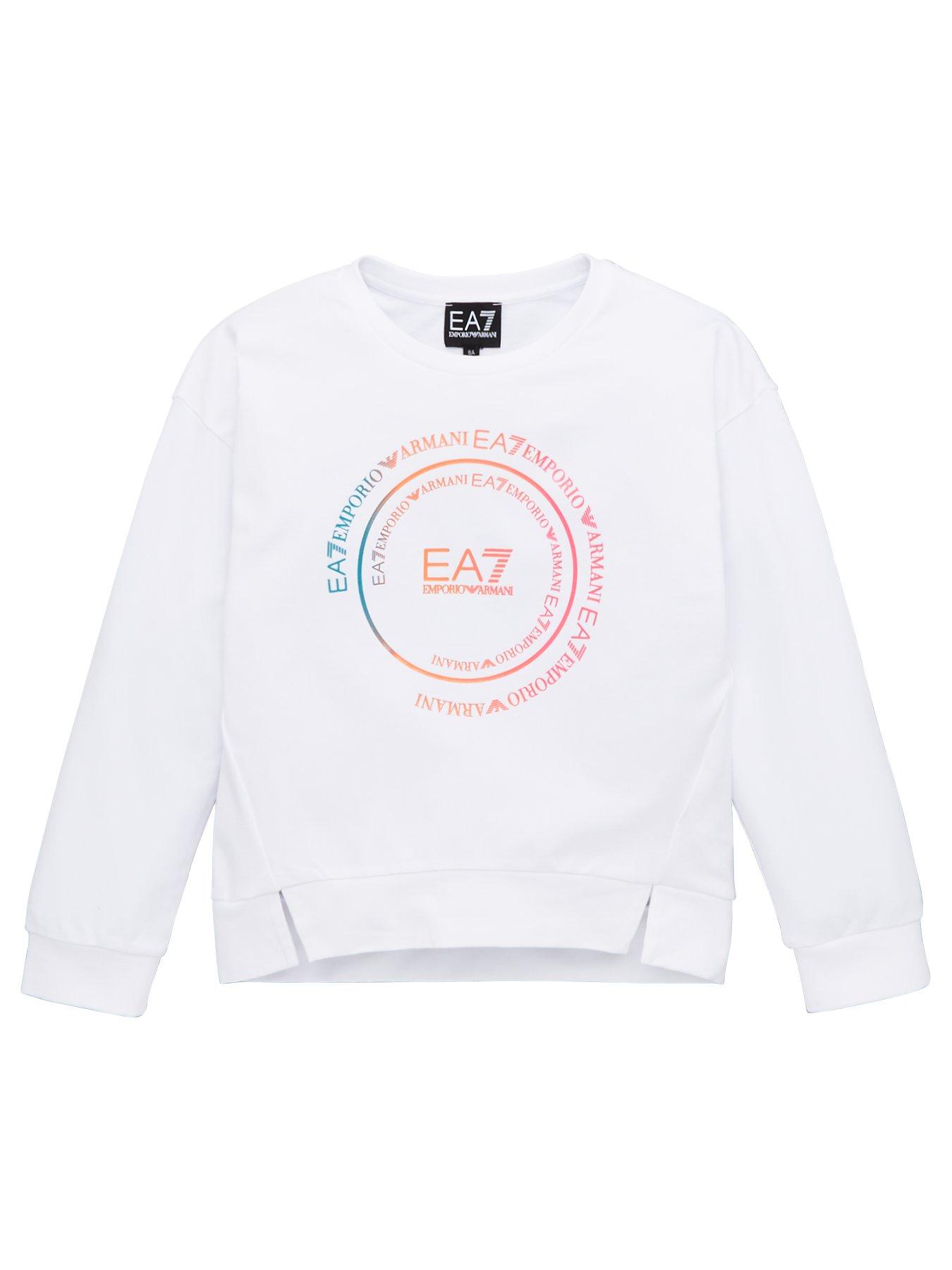 Ea7 Emporio Armani Girls Rainbow Logo Crew Sweat review