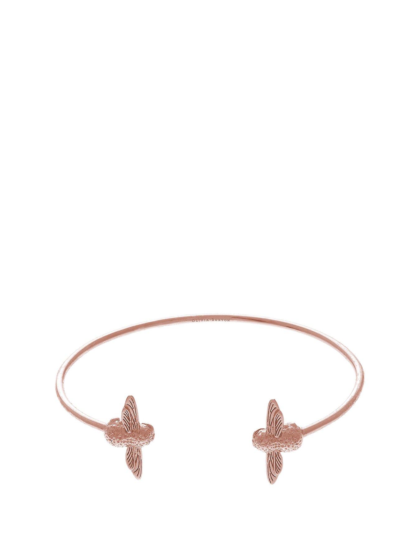 Olivia Burton Olivia Burton 3D Bee Open End Bangle Rose Gold review