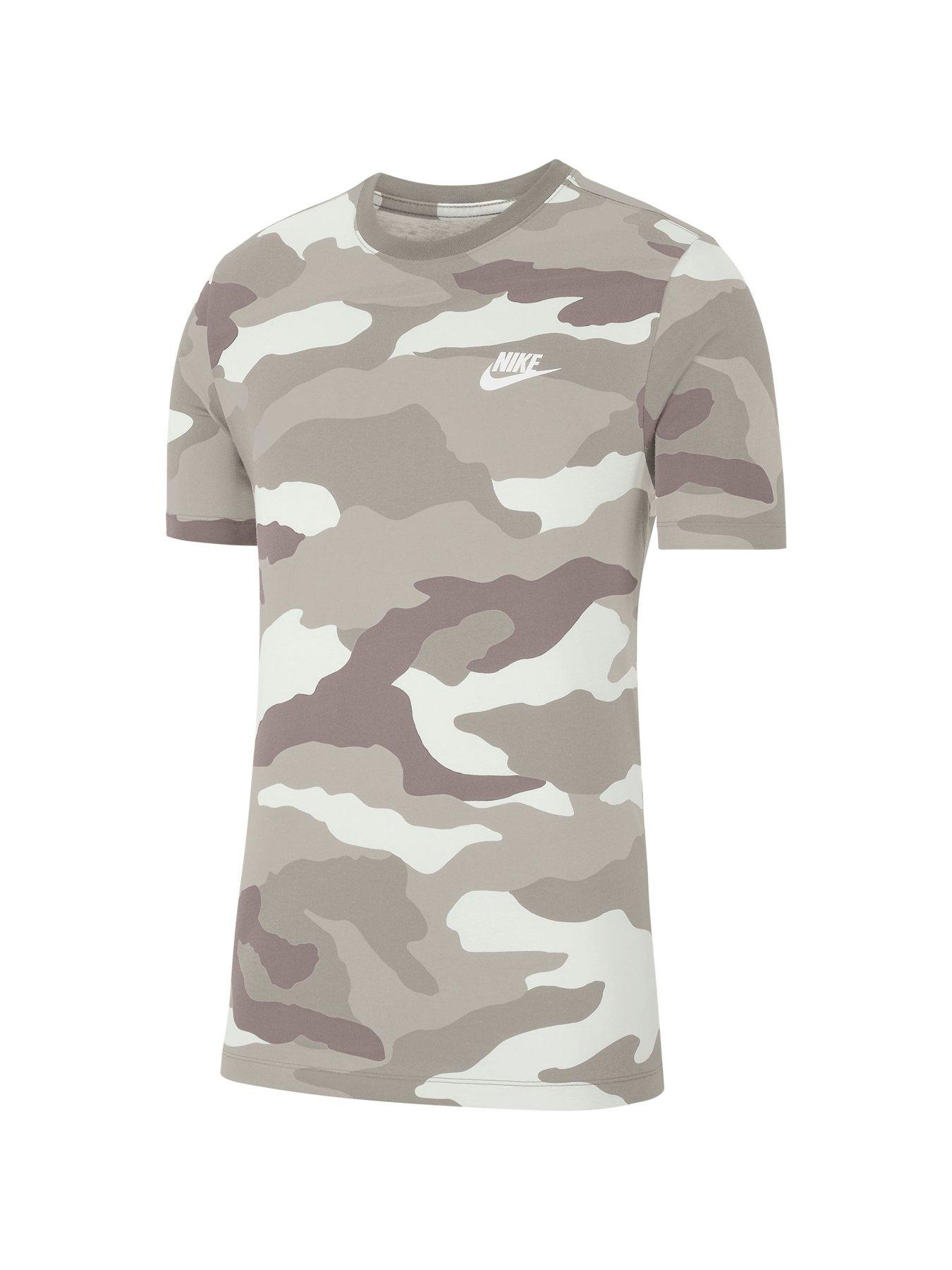 white camo nike shirt