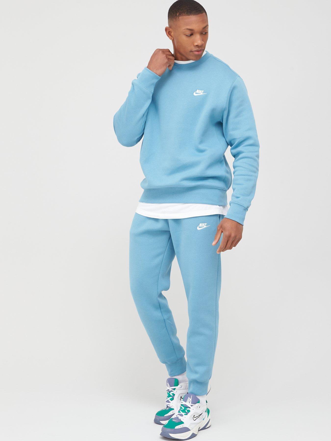 nike club tracksuit blue