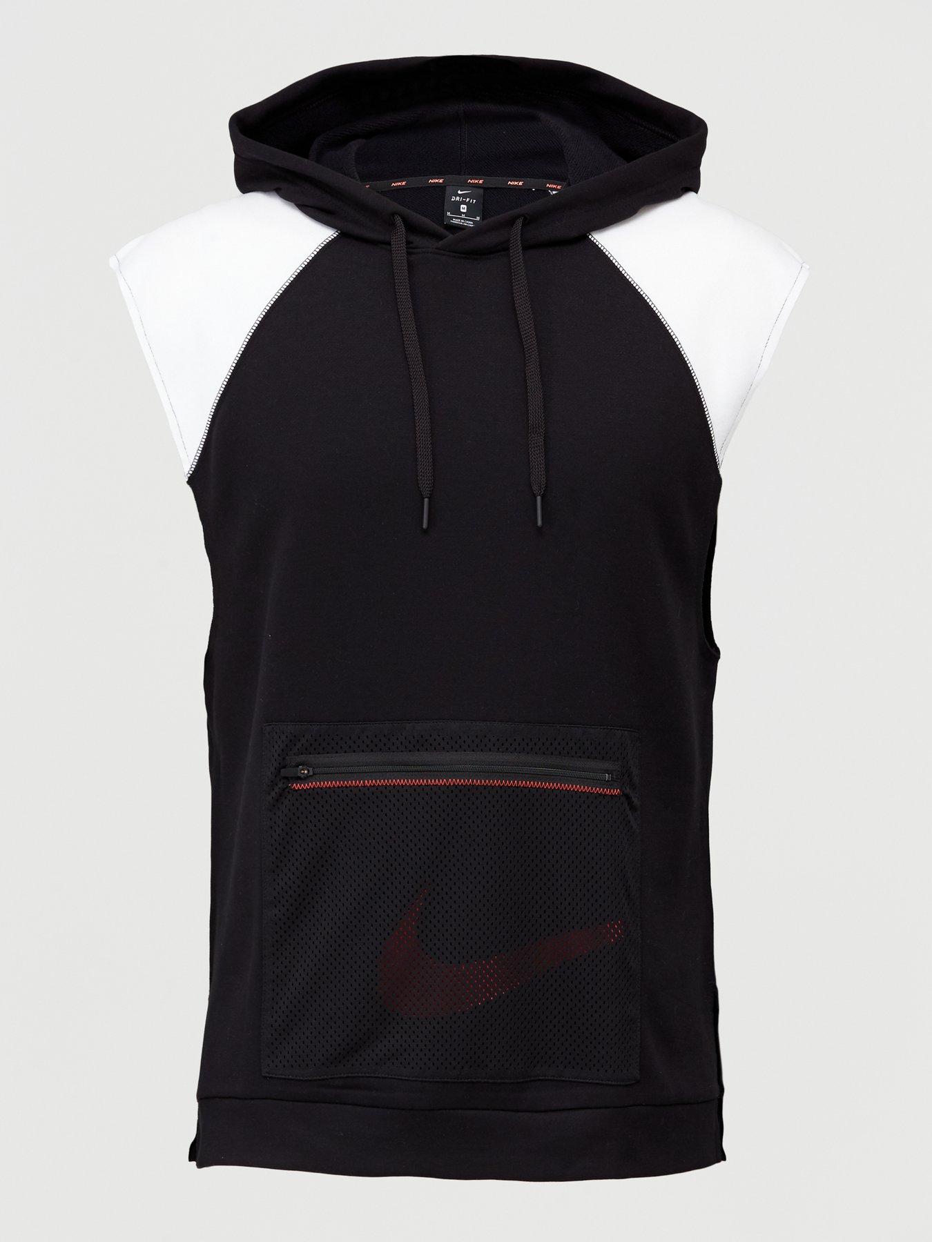 nike dri fit sleeveless hoodie