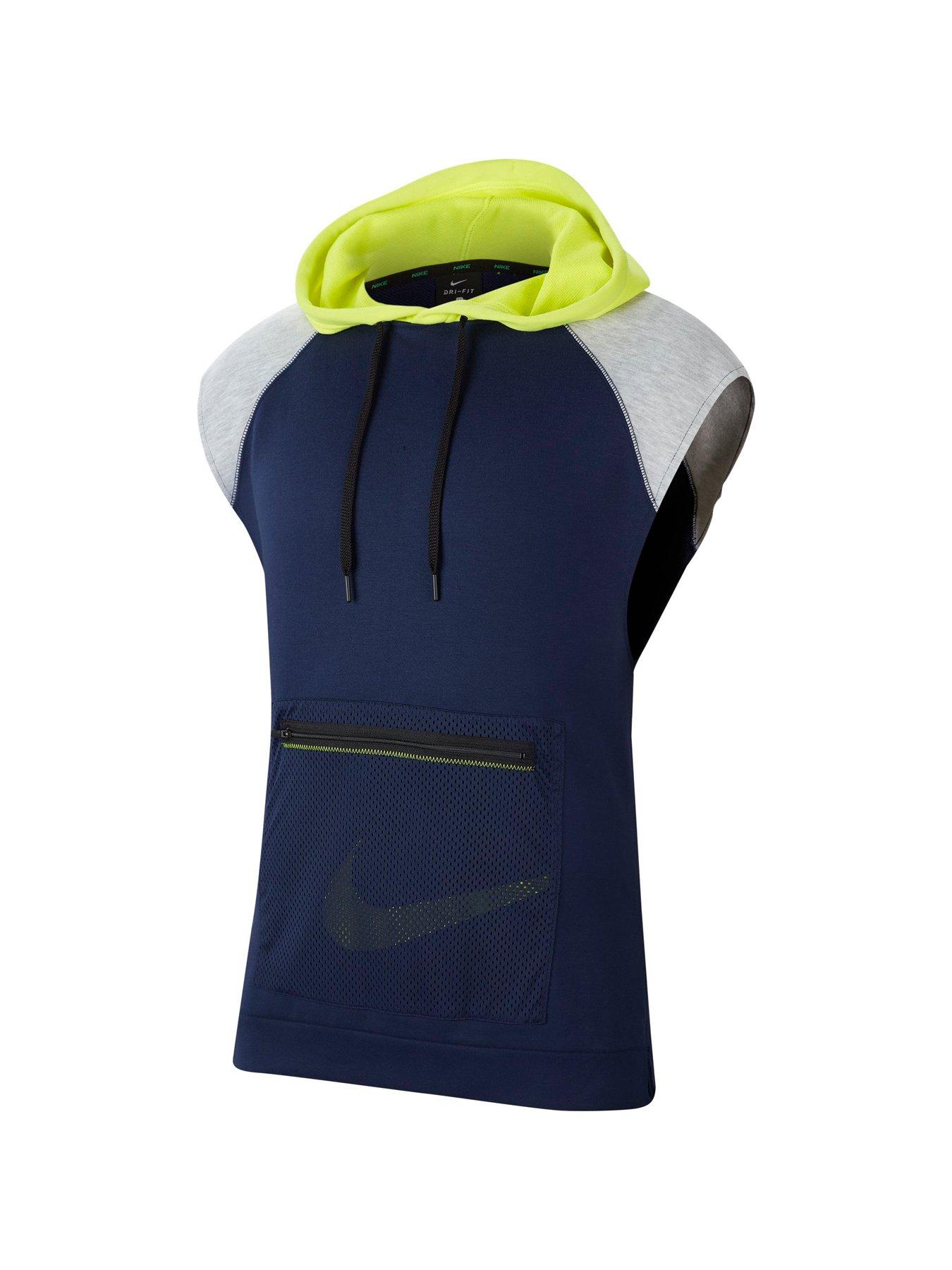 nike training sleeveless hoodie