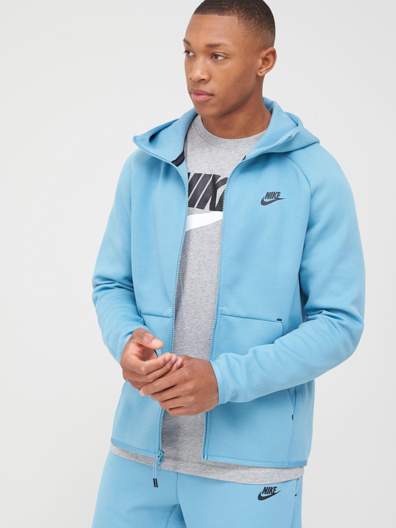 light blue tech fleece hoodie