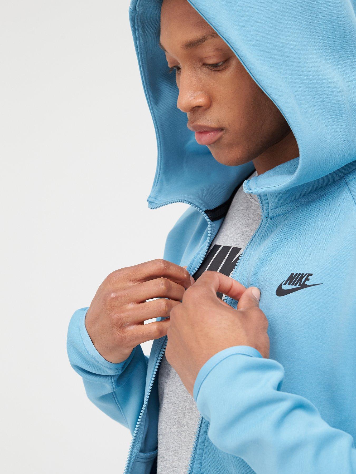 blue nike tech jacket