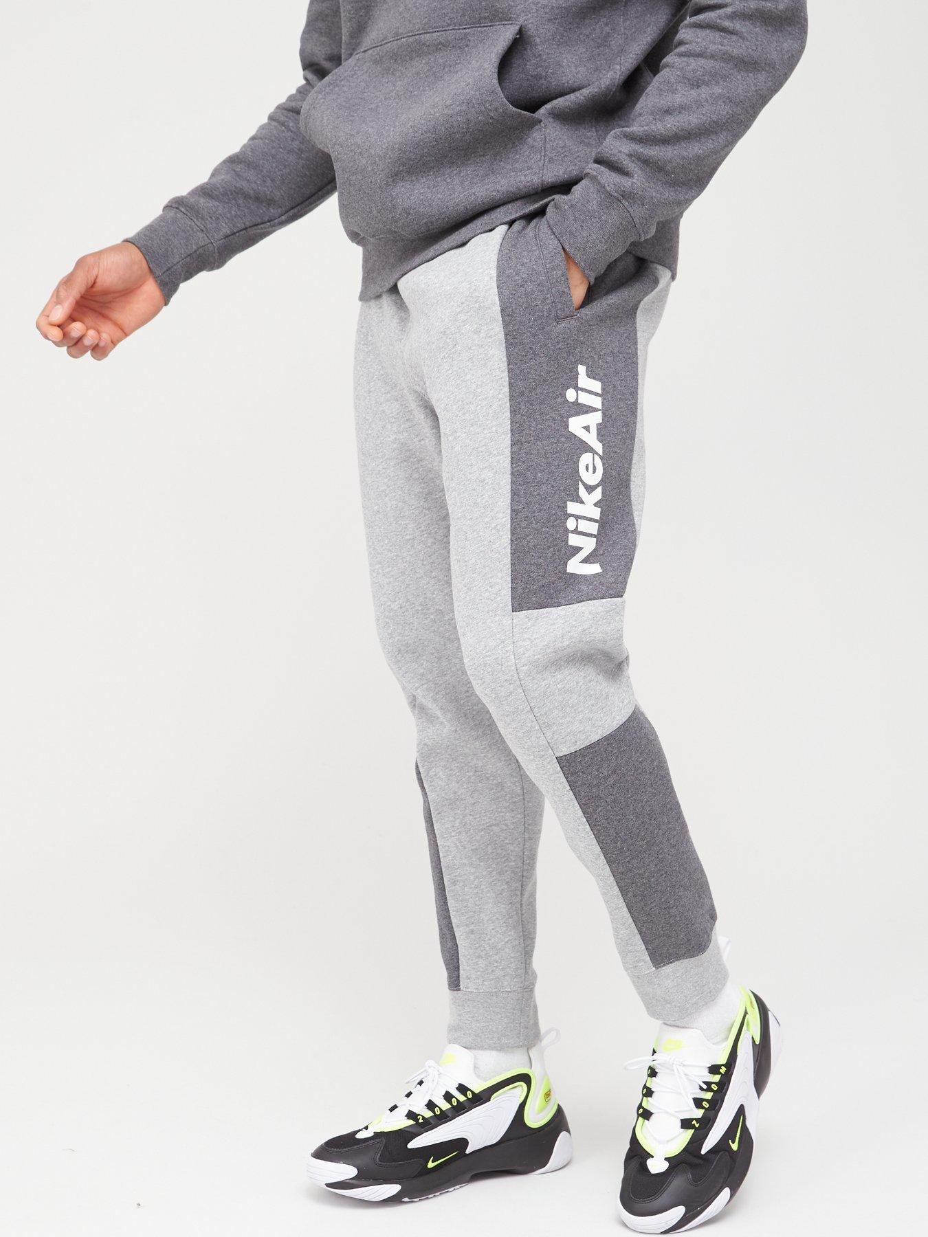 nike fleece tracksuit dark grey heather