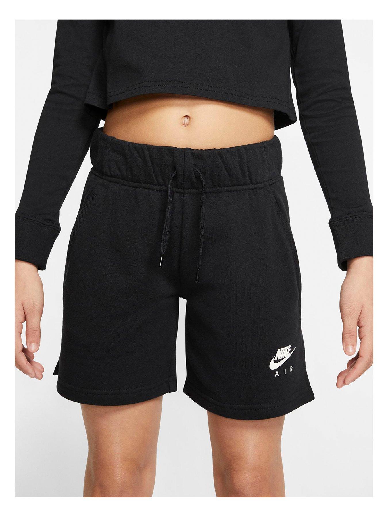 girls nike shorts black