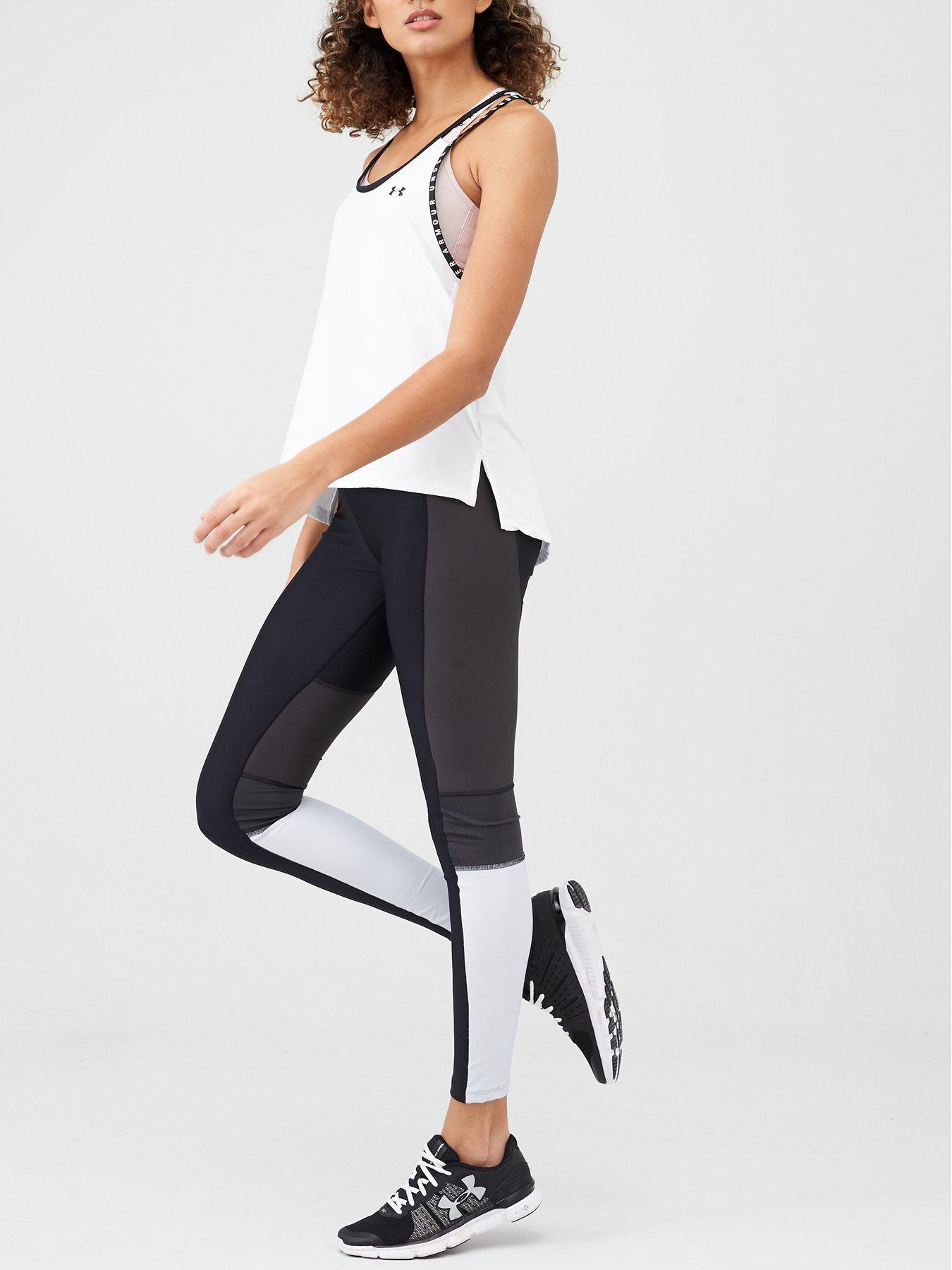 Image 3 of 4 of UNDER ARMOUR Knockout Tank Top - White/Black
