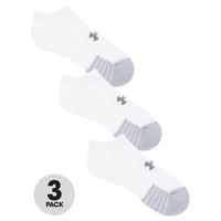 UNDER ARMOUR HeatGear® No Show Socks (3 Pack) - White | very.co.uk