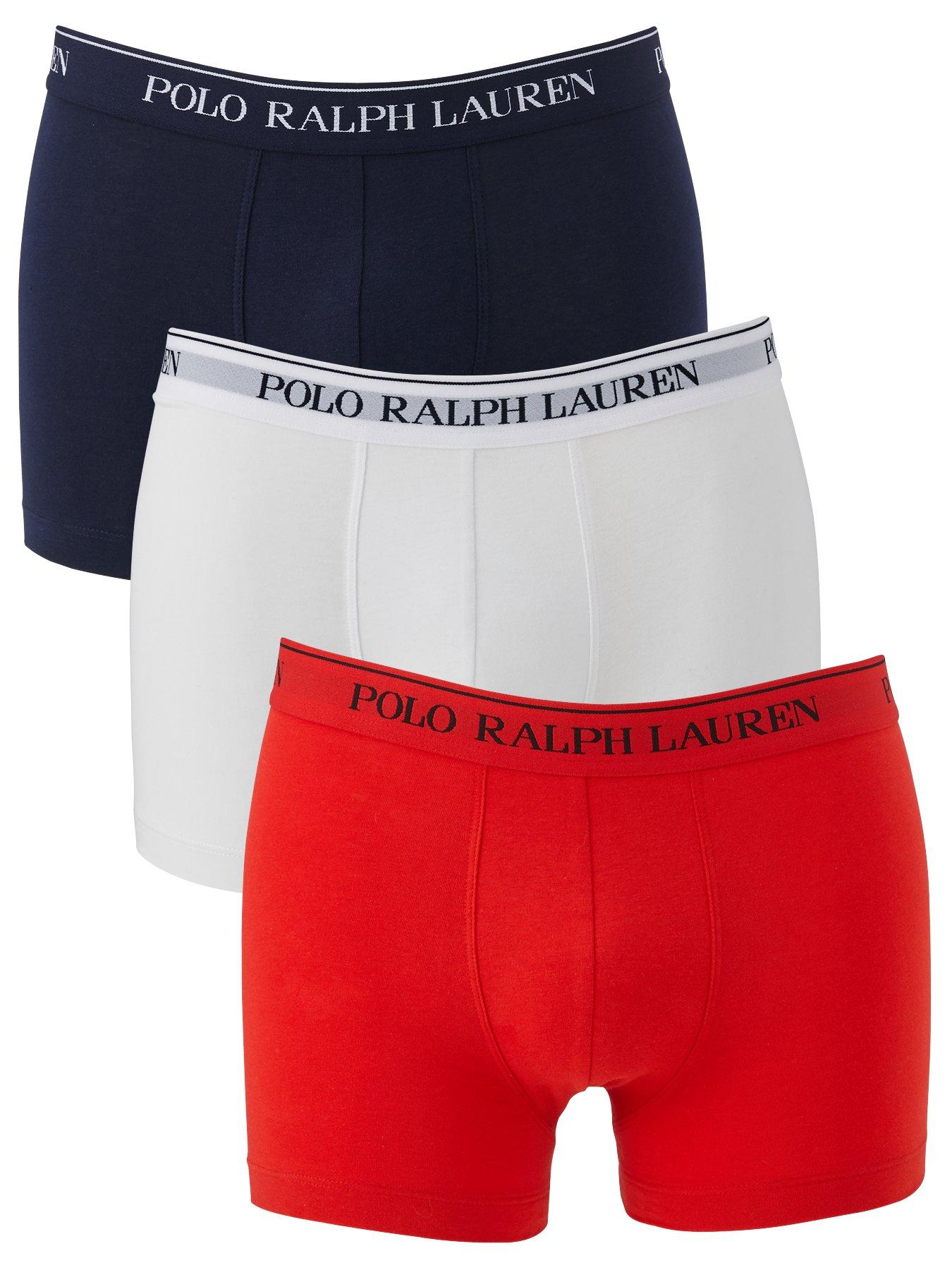 Polo Ralph Lauren 3 Pack Trunks - Navy/White/Red