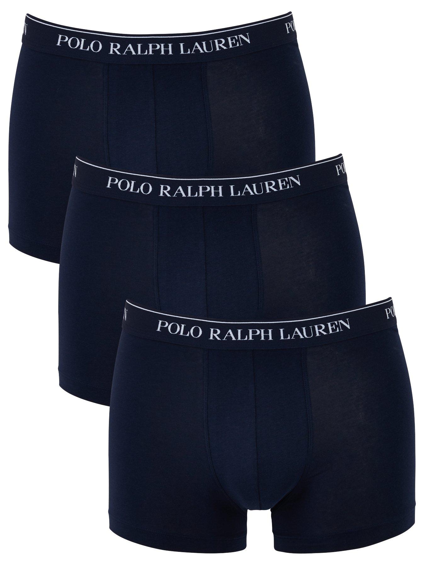 Polo Ralph Lauren 3 Pack Trunks, Navy, Size Xl, Men