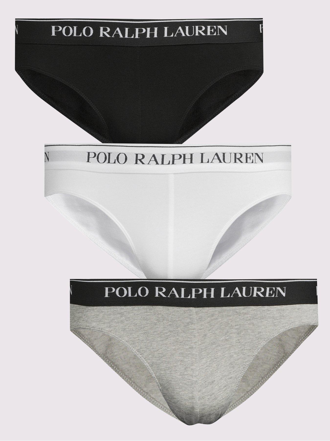 undefined 3 Pack Briefs - Black/White/Grey
