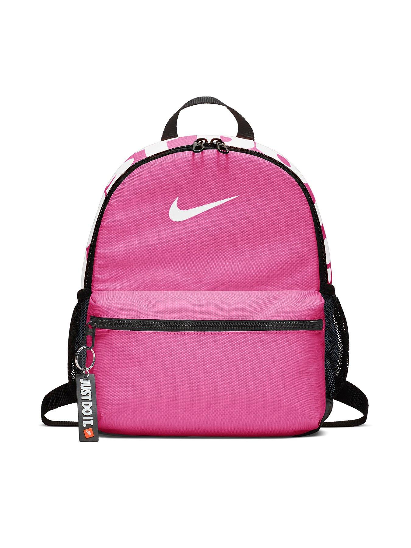 pink nike just do it backpack