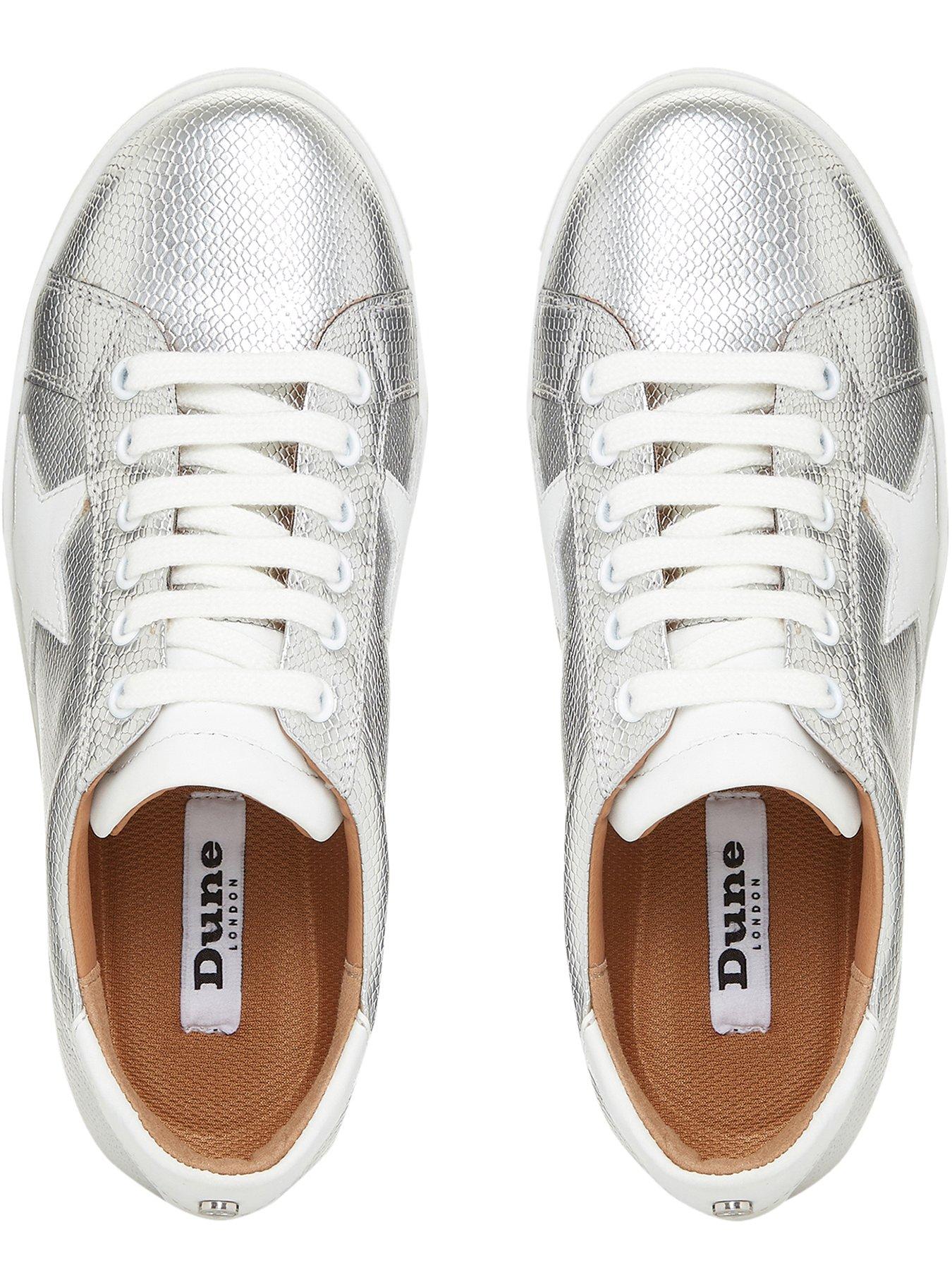dune silver trainers
