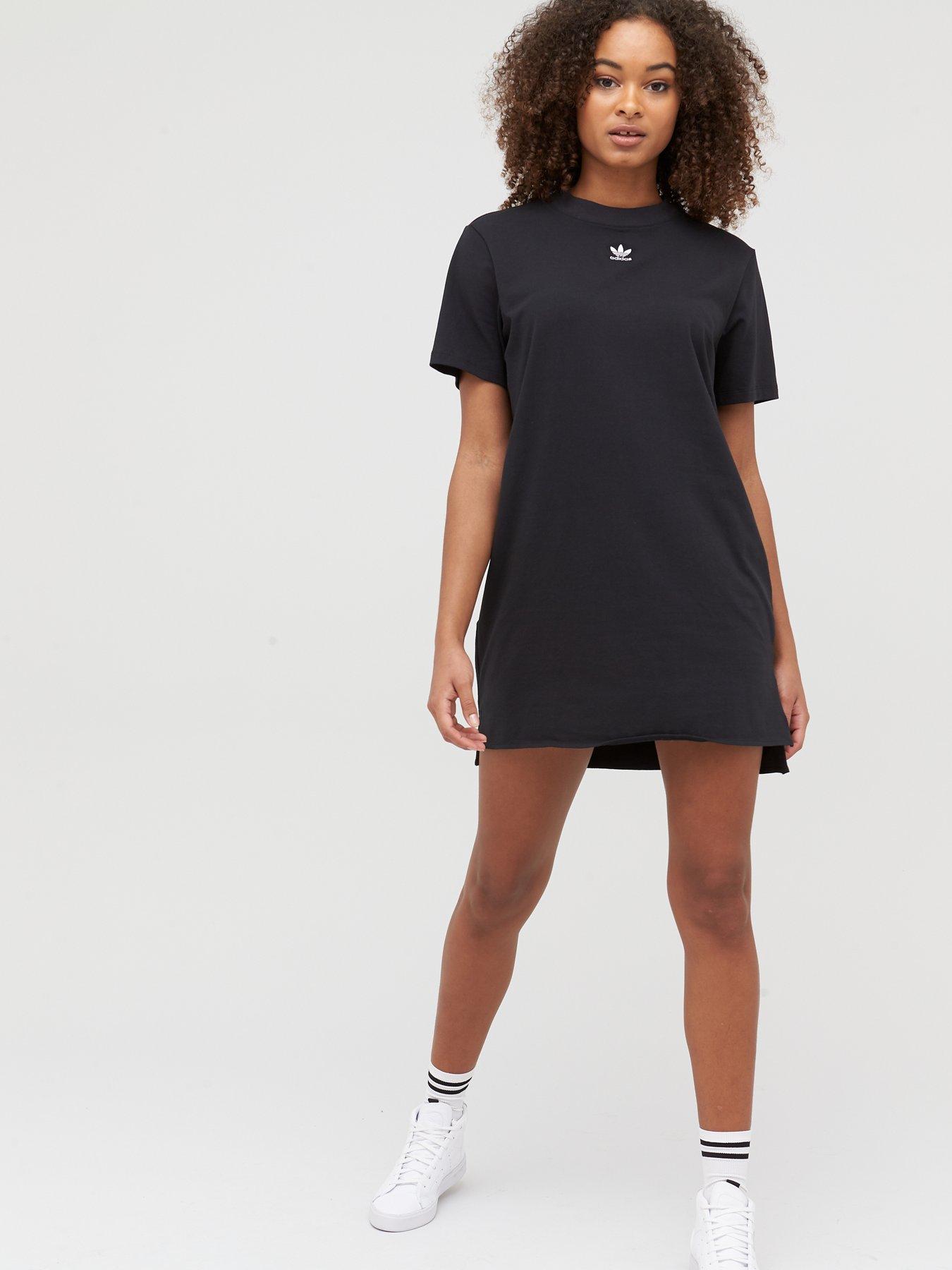 adidas trefoil dress black