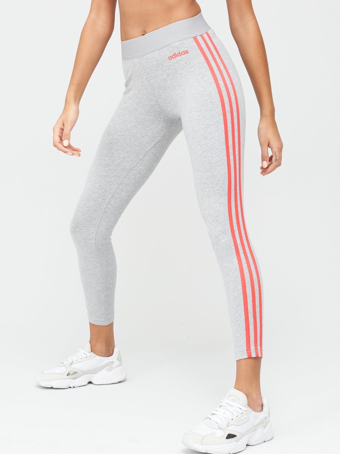 grey 3 stripe adidas leggings