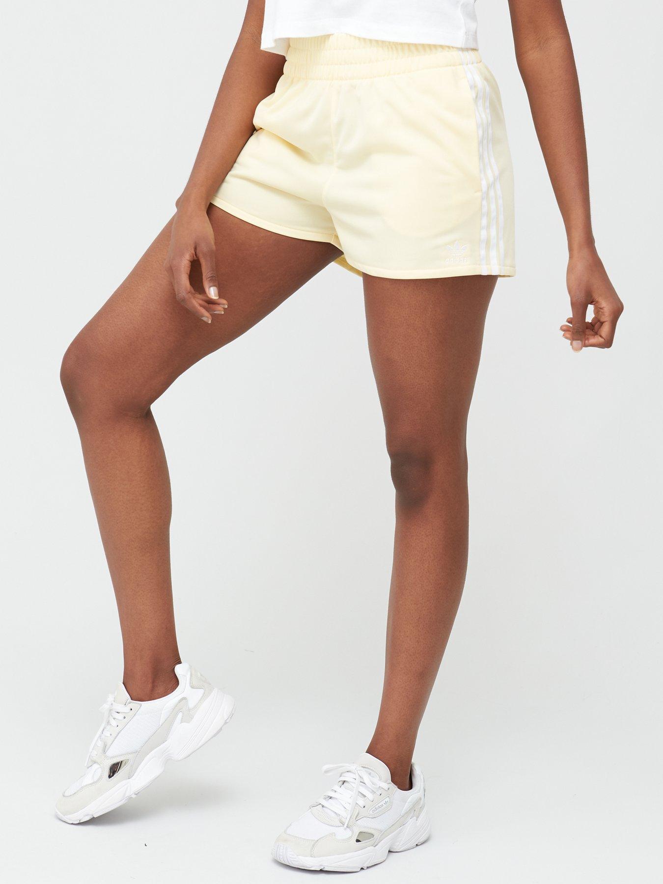 yellow adidas shorts womens