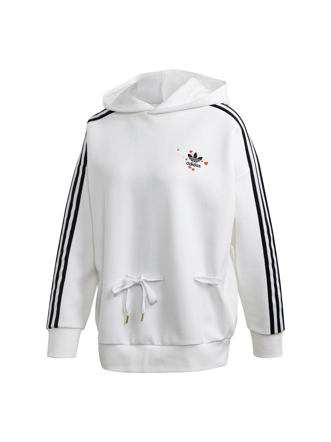 adidas pullover white