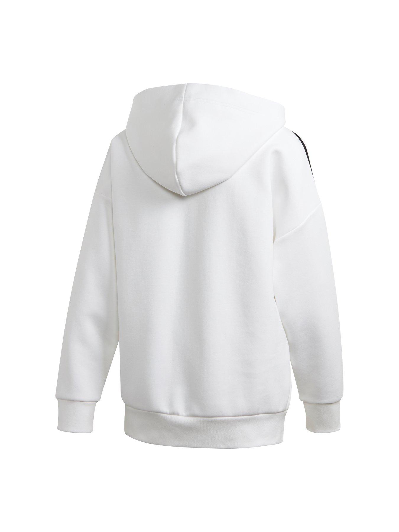 adidas white pullover hoodie