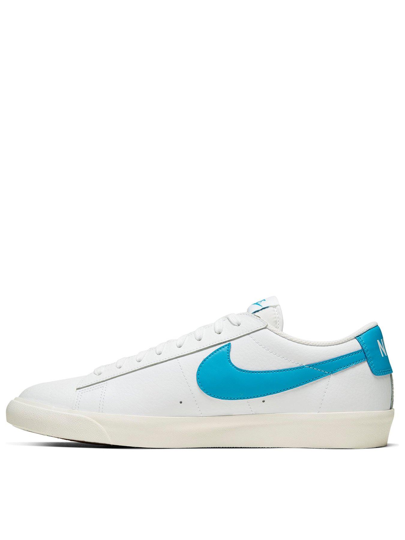 Nike Blazer Low Leather White Blue Very Co Uk