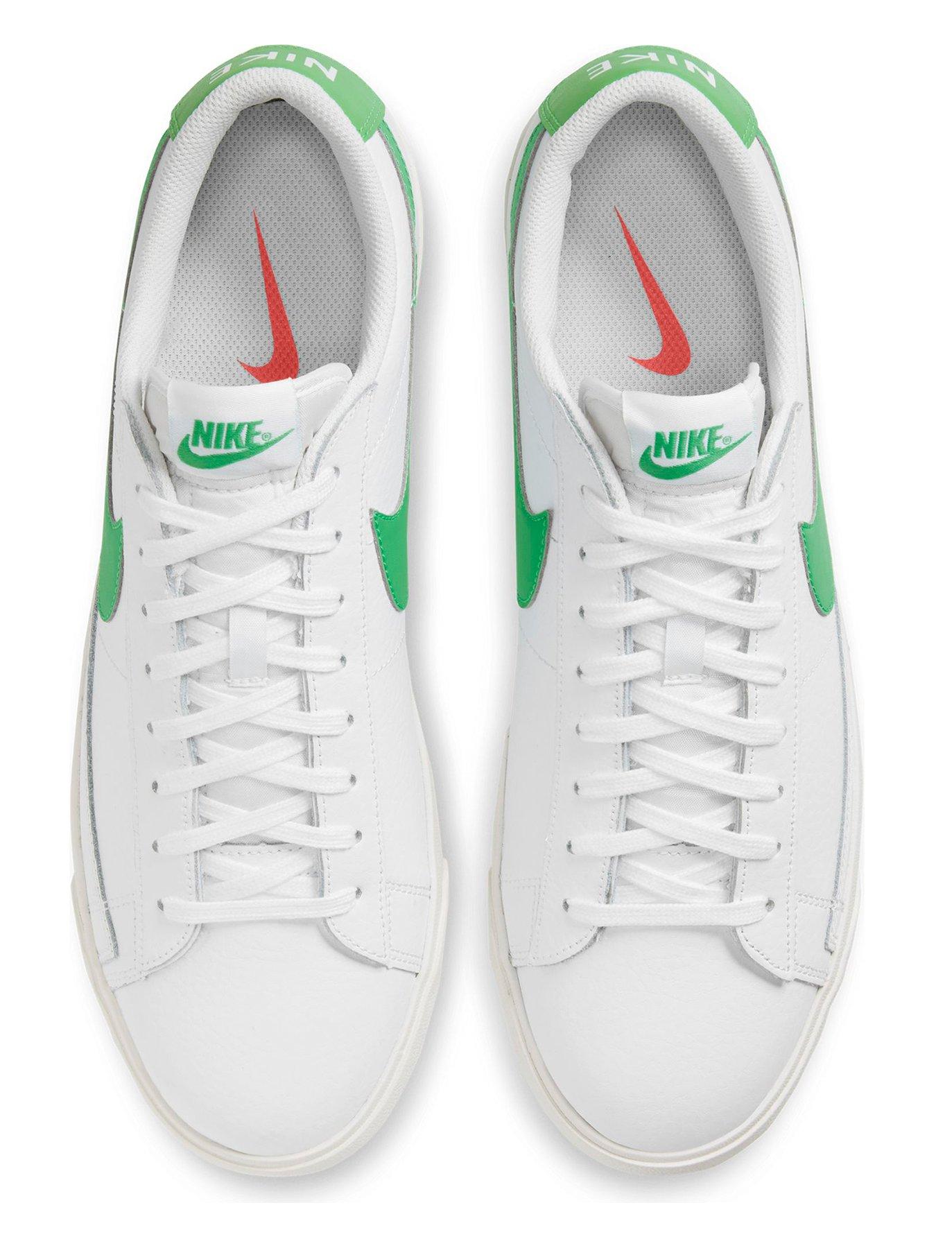 Nike Blazer Low Leather White Green Very Co Uk