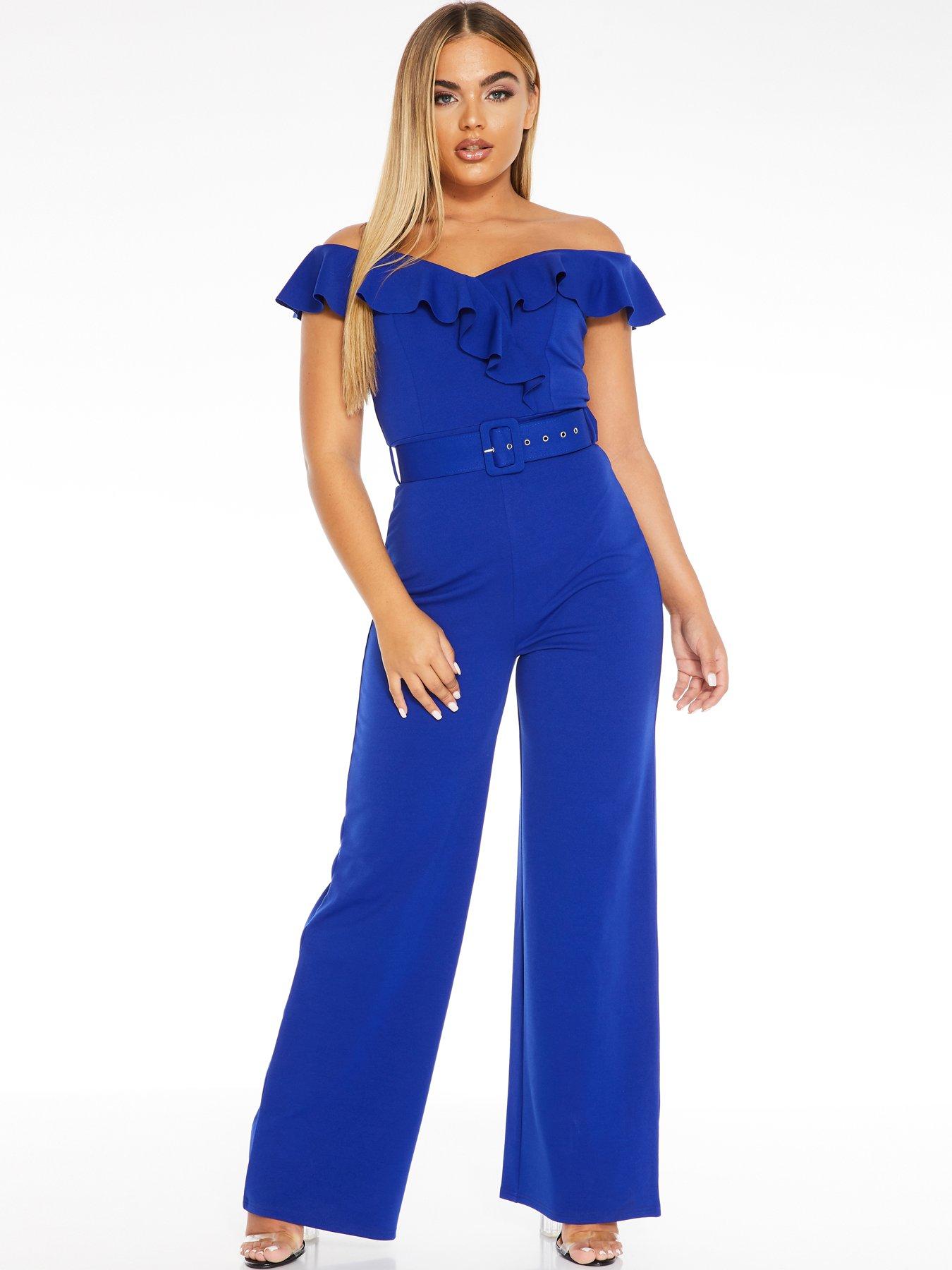 quiz ruffle jumpsuit