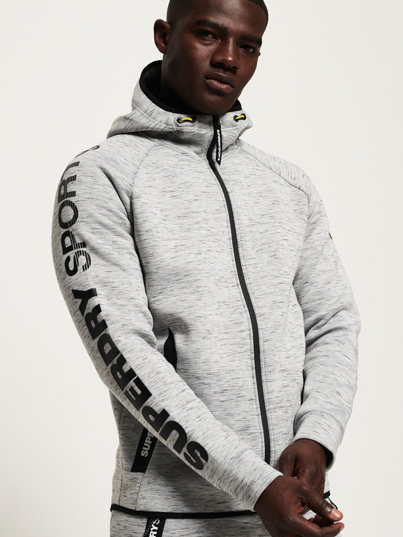 superdry sport gym tech zip hoodie