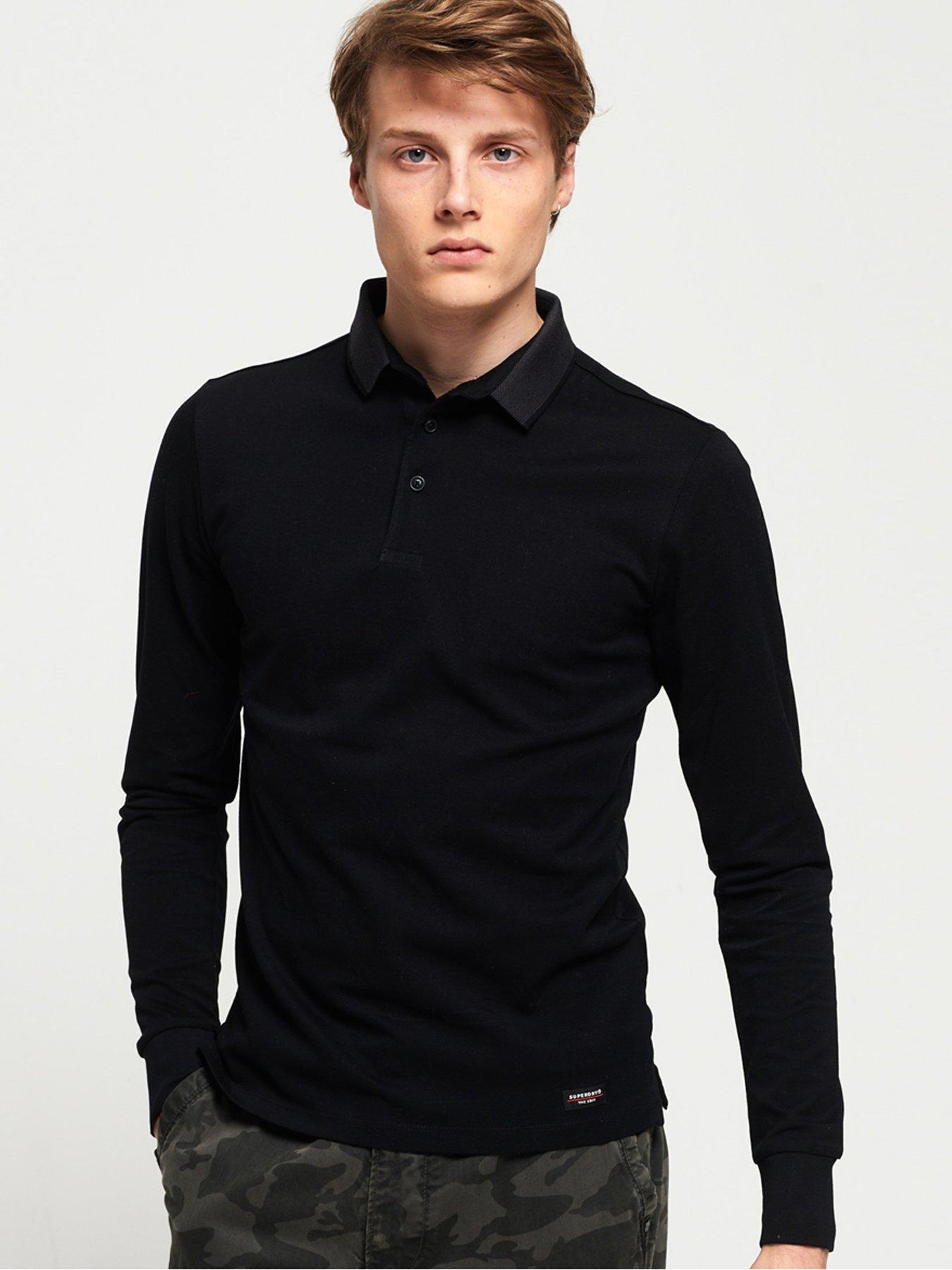 superdry long sleeve polo