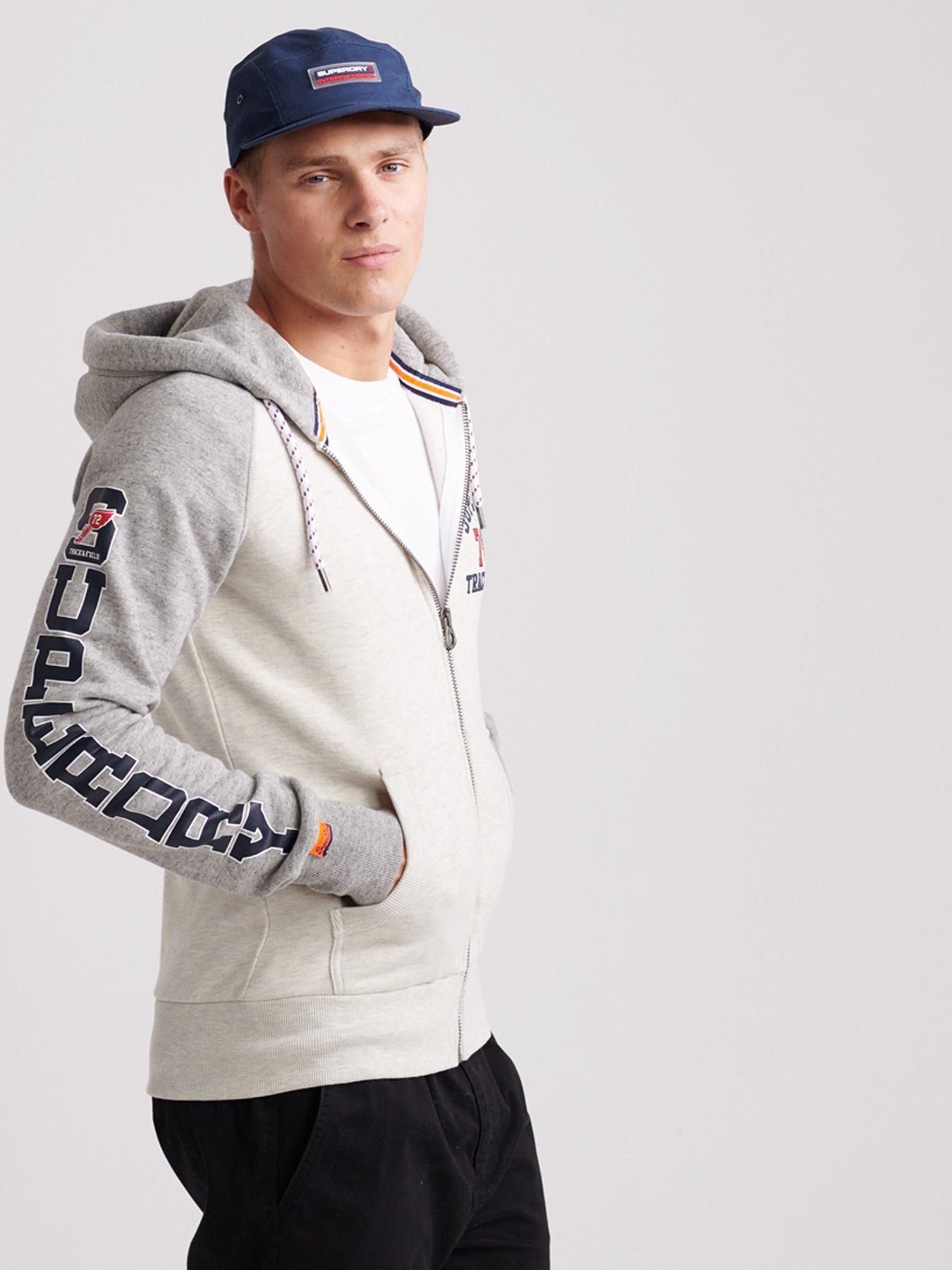 superdry track and field hoodie mens