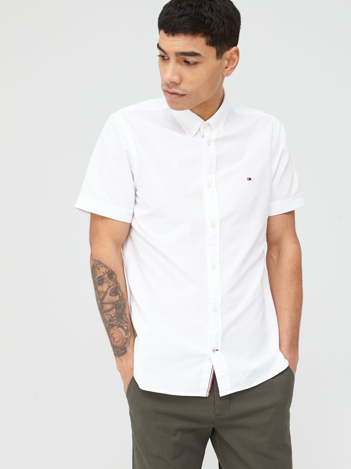 tommy hilfiger short sleeve shirt mens