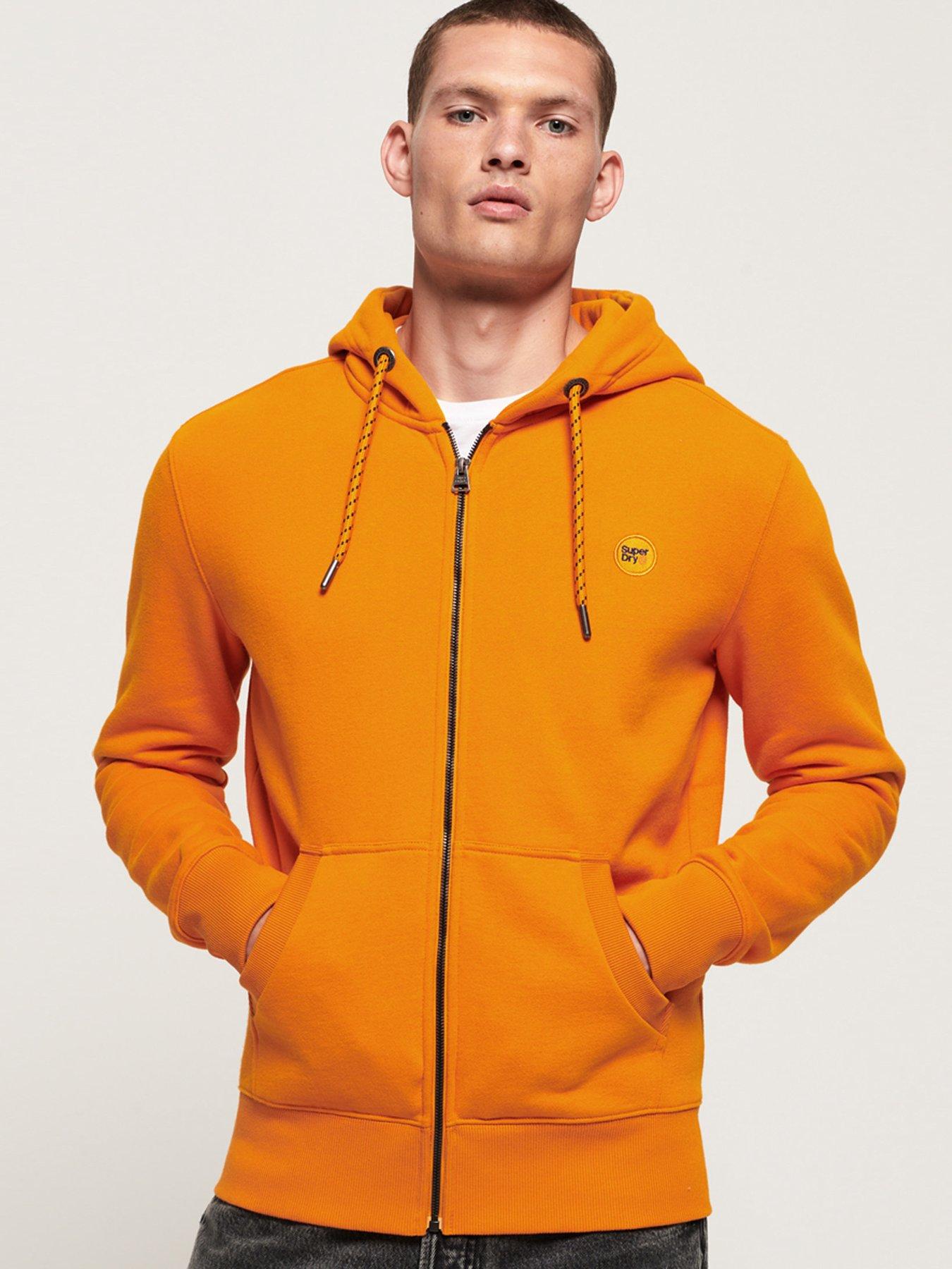 superdry orange hoodie