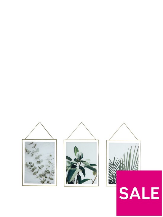 front image of arthouse-set-3-botanical-framed-prints