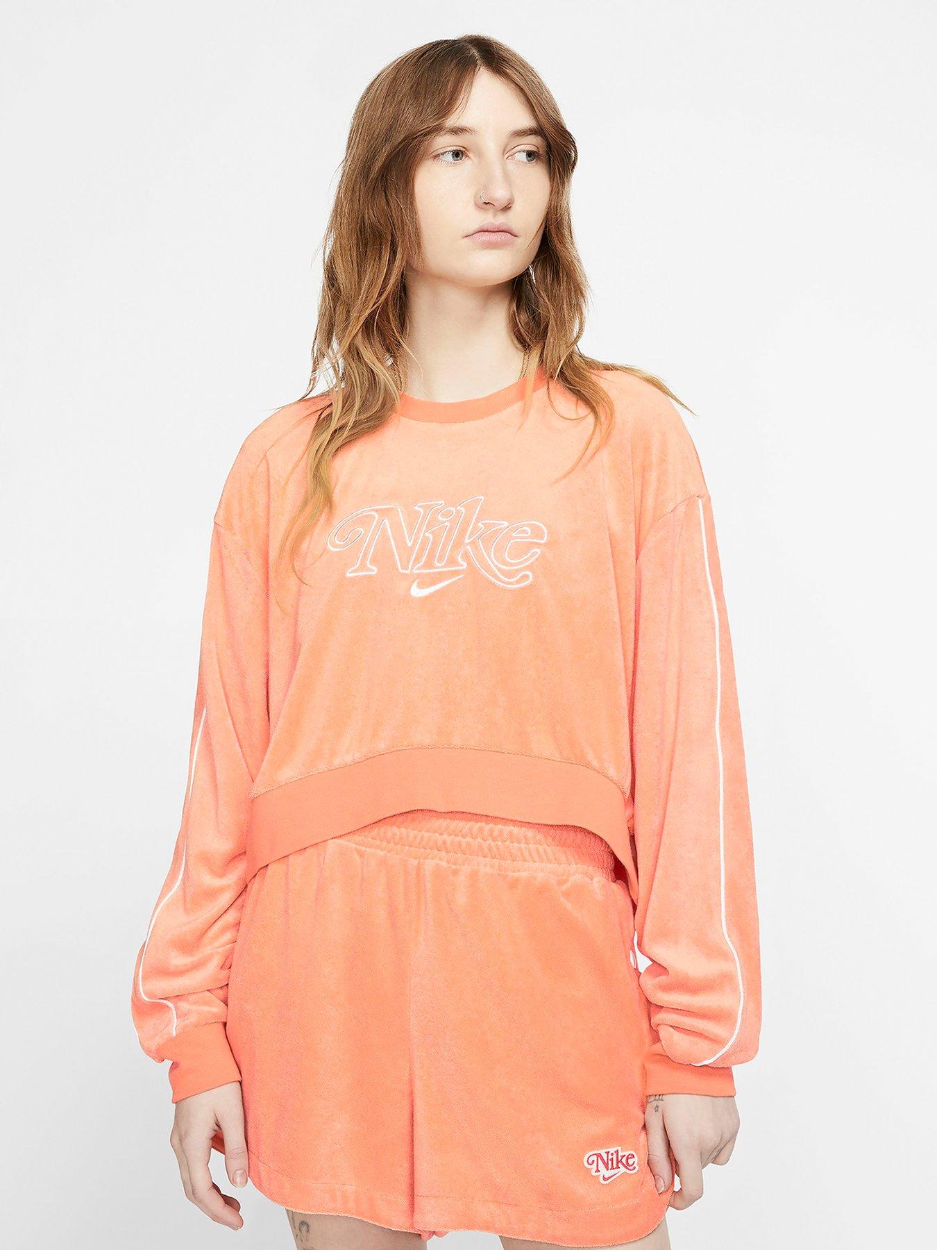 orange nike sweatshirt