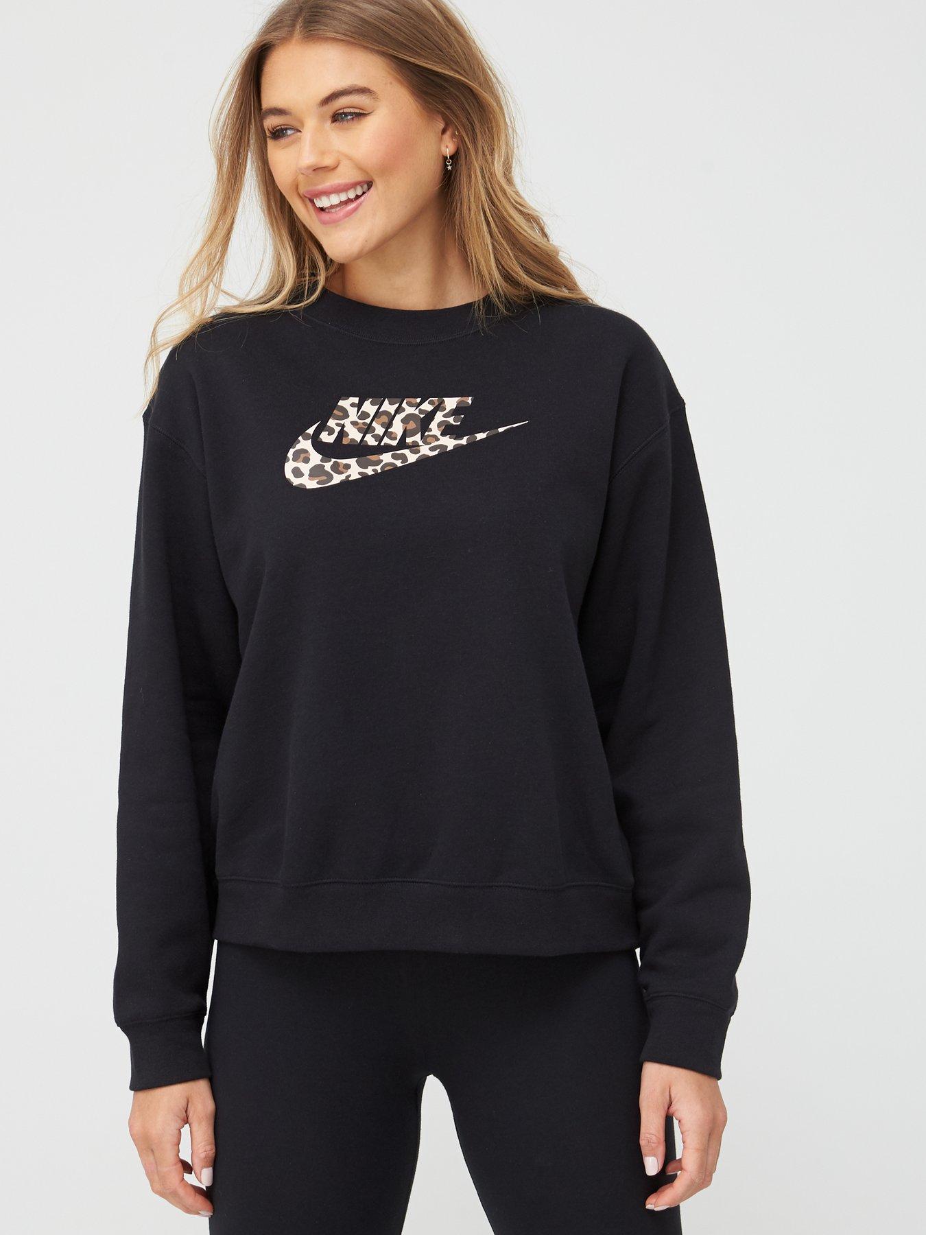 nike colorblock animal print hoodie sweatshirt