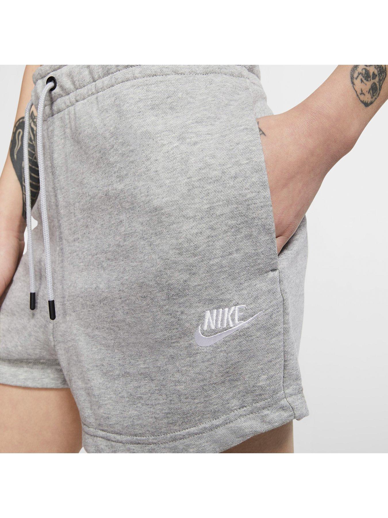 nike essential shorts grey