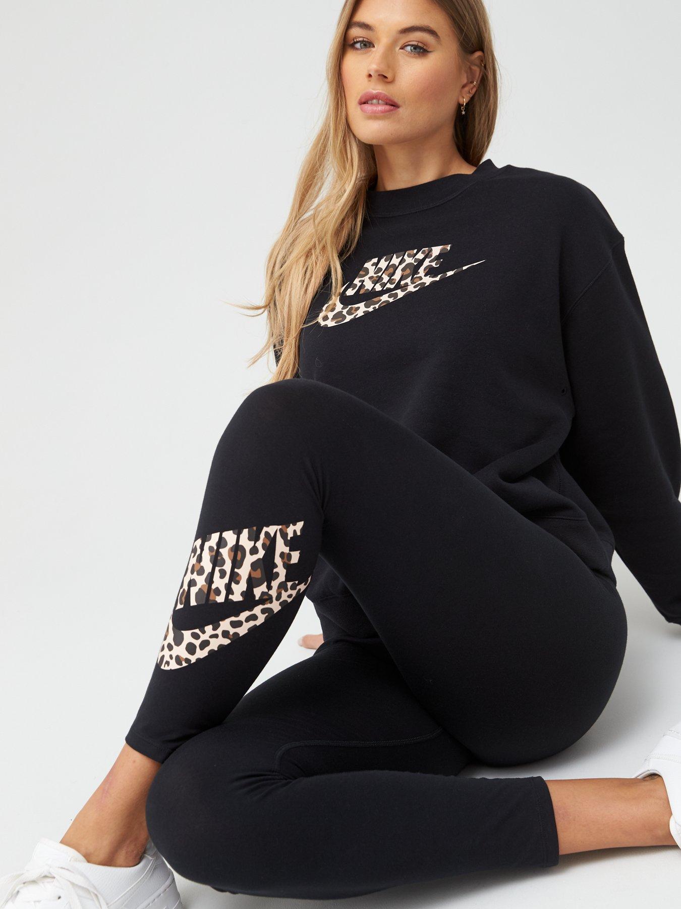 nike leopard print tick leggings