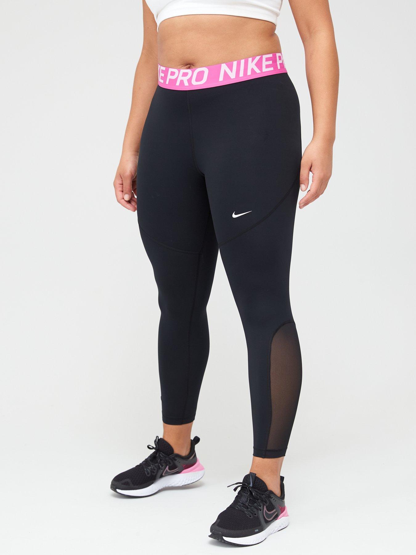 nike leggings pink and black