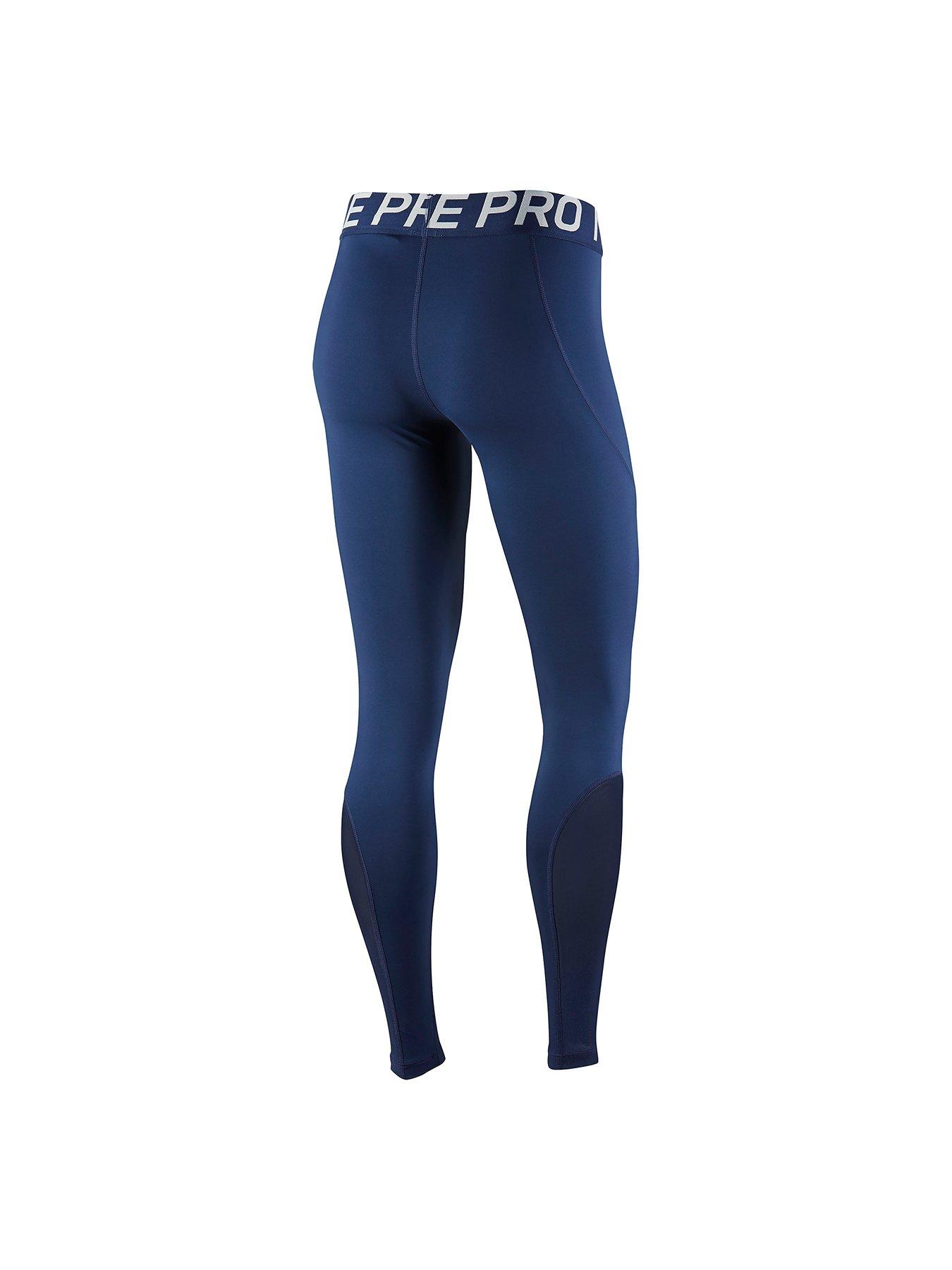 navy nike pro leggings