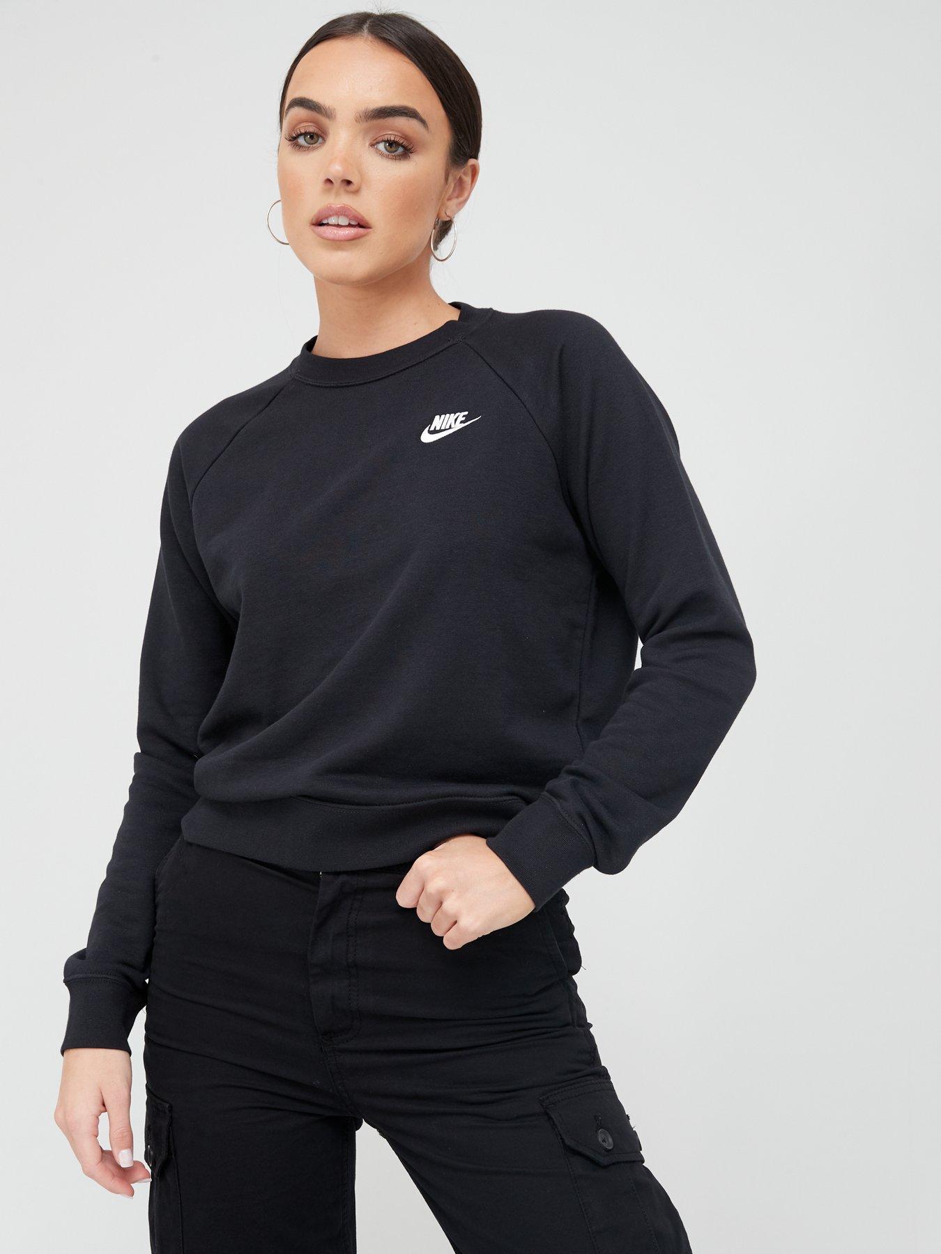 nike black essentials hoodie