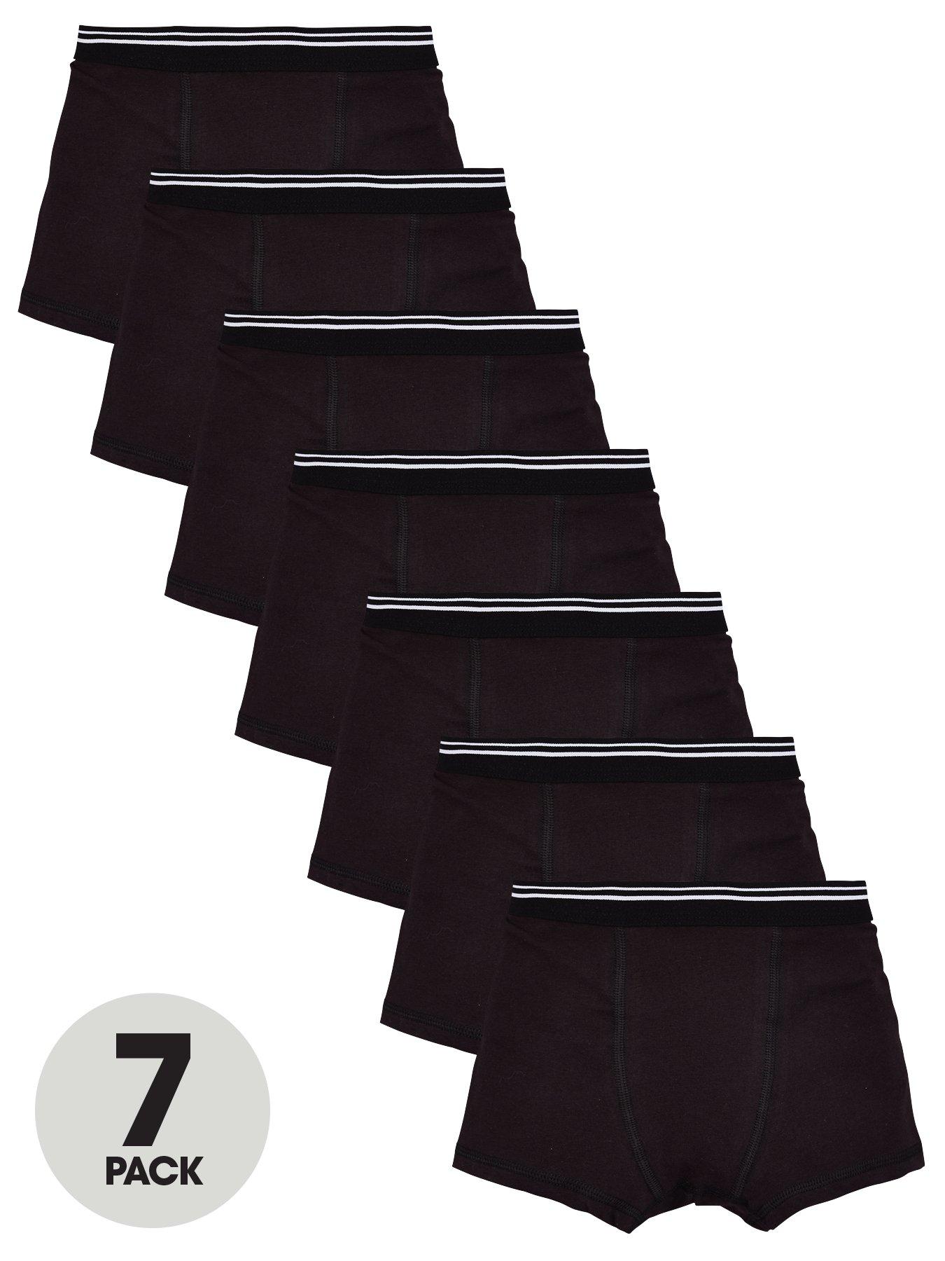 undefined Boys 7 Pack Trunks - Black