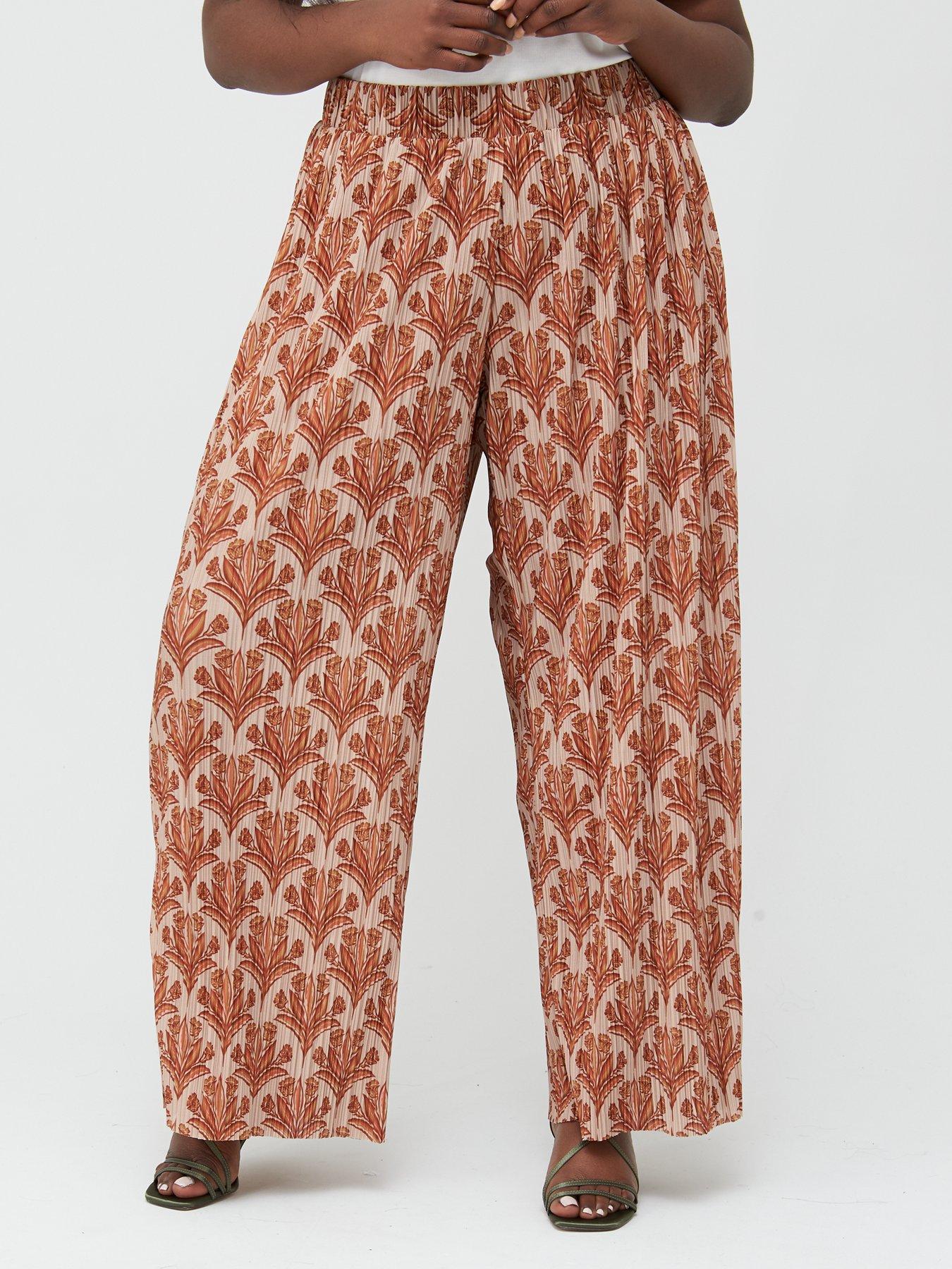 plus size palazzo trousers uk