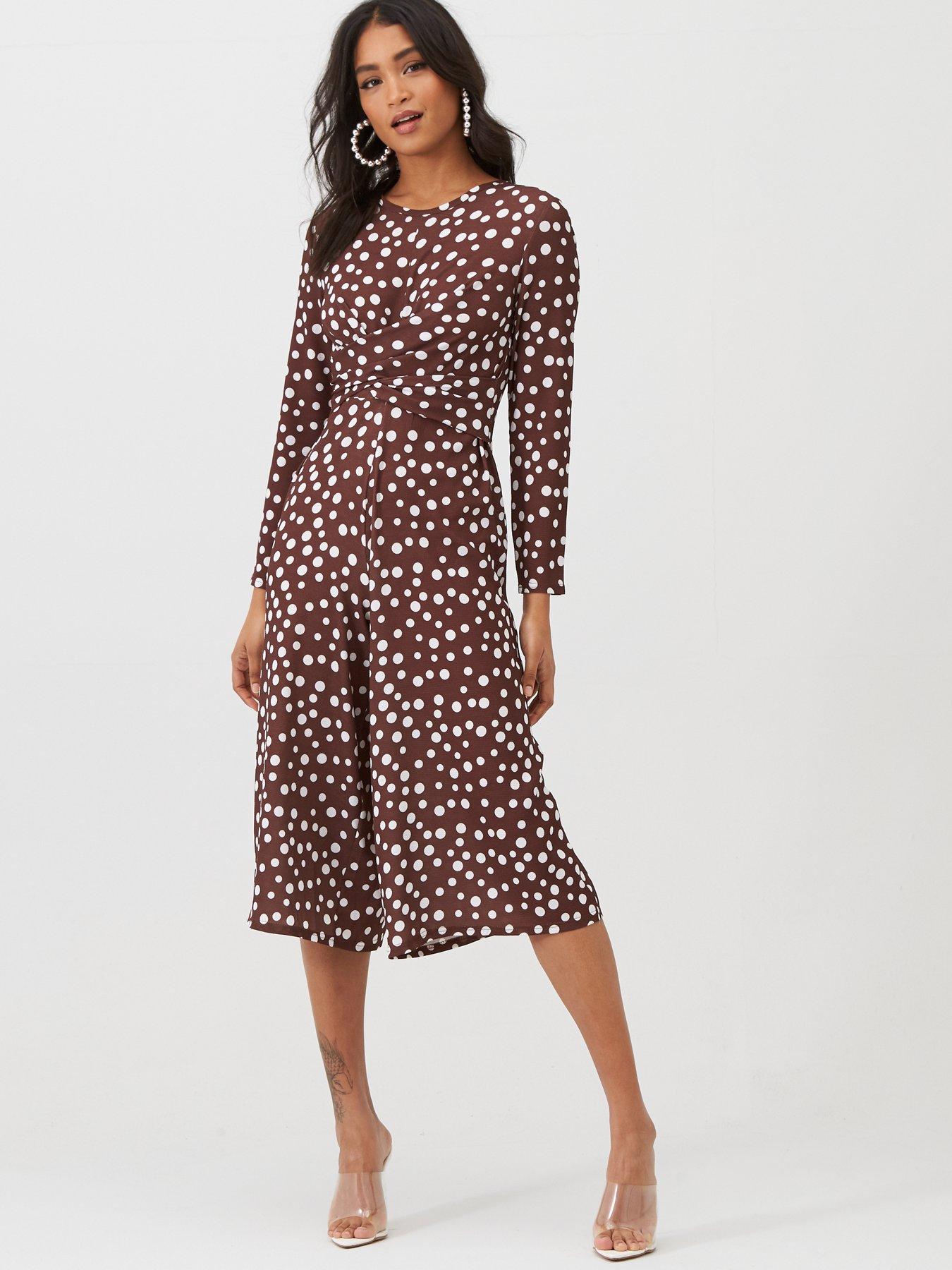 boohoo spotty jumpsuit