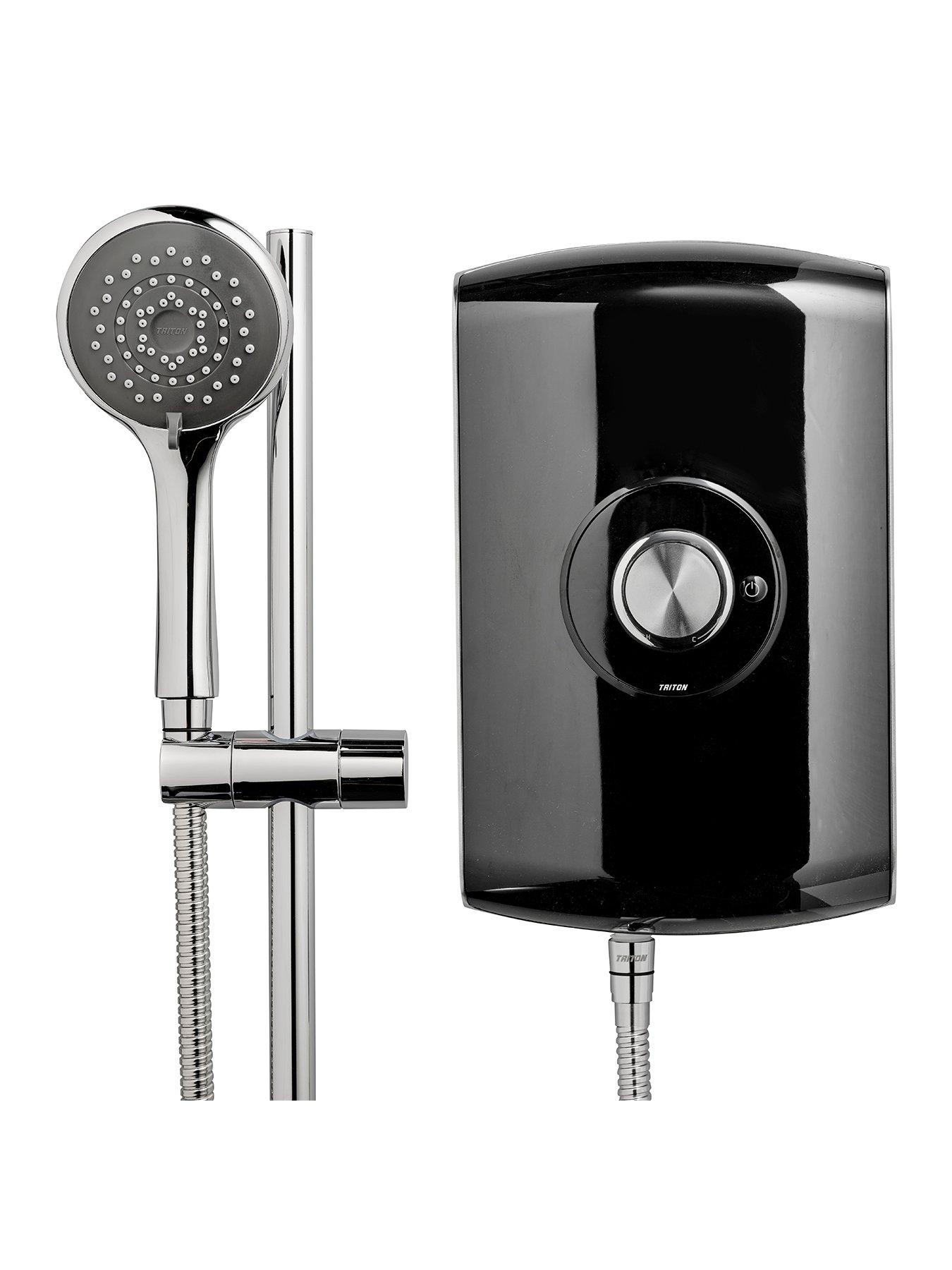 Product photograph of Triton Amore Black Gloss 8 5kw Electric Shower from very.co.uk